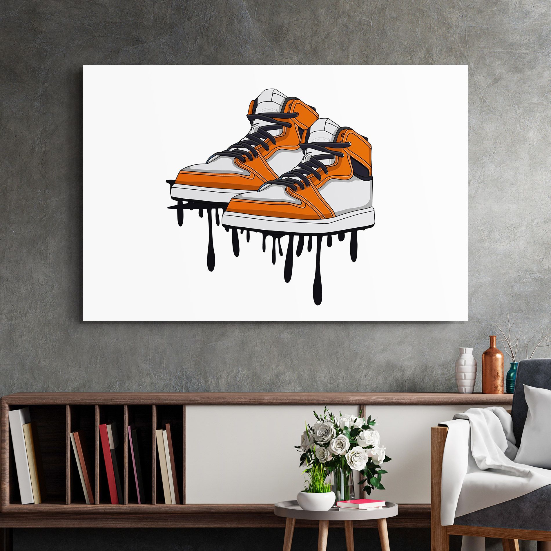 Black Liquid Shoe mockup 2