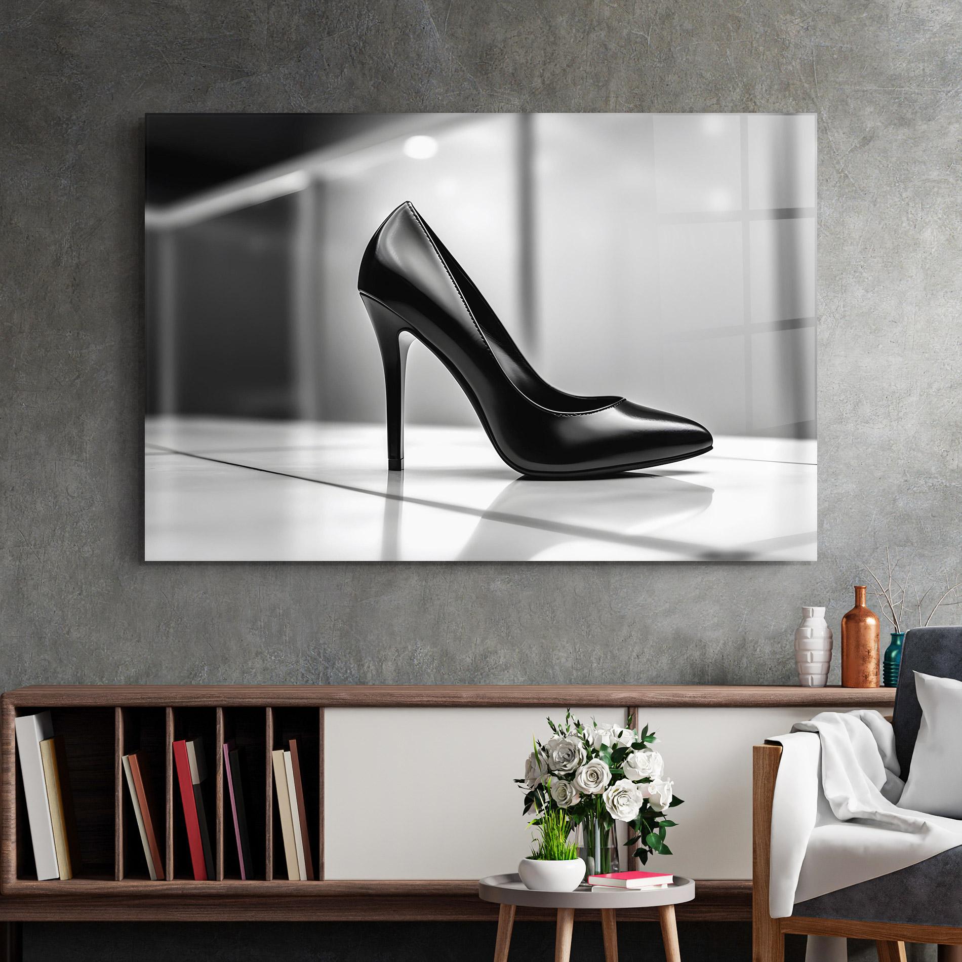 Glasbild Black Unique Design mockup 2