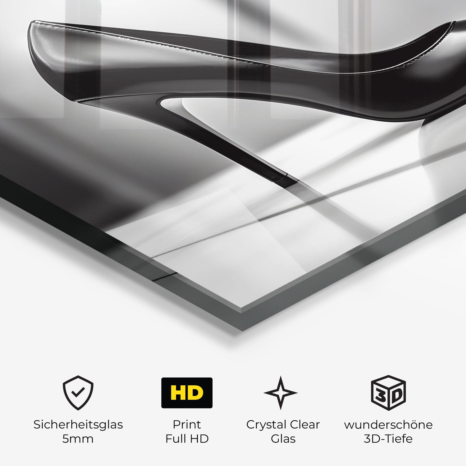 Glasbild Black Unique Design mockup 3