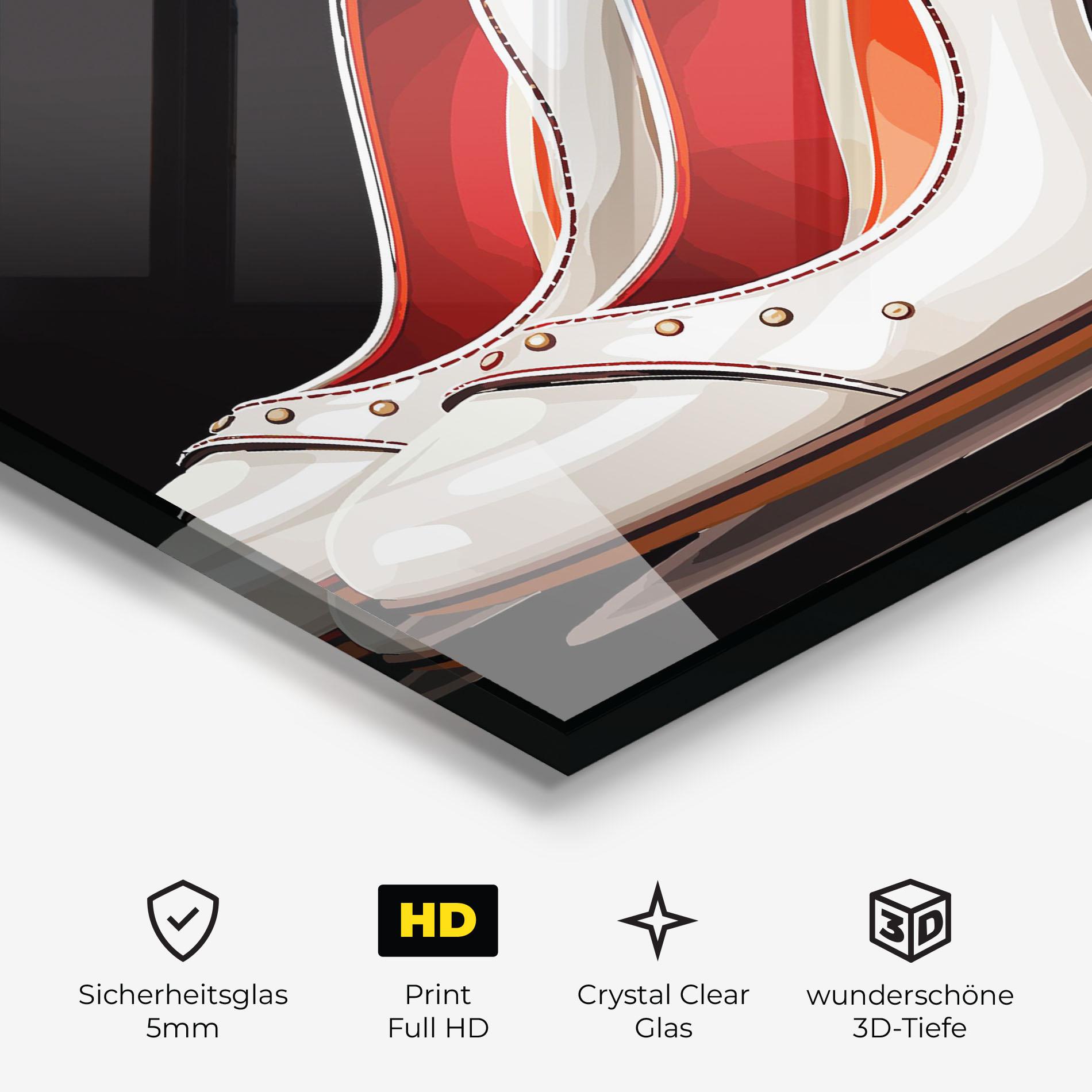 Glasbild Cream Heals mockup 3