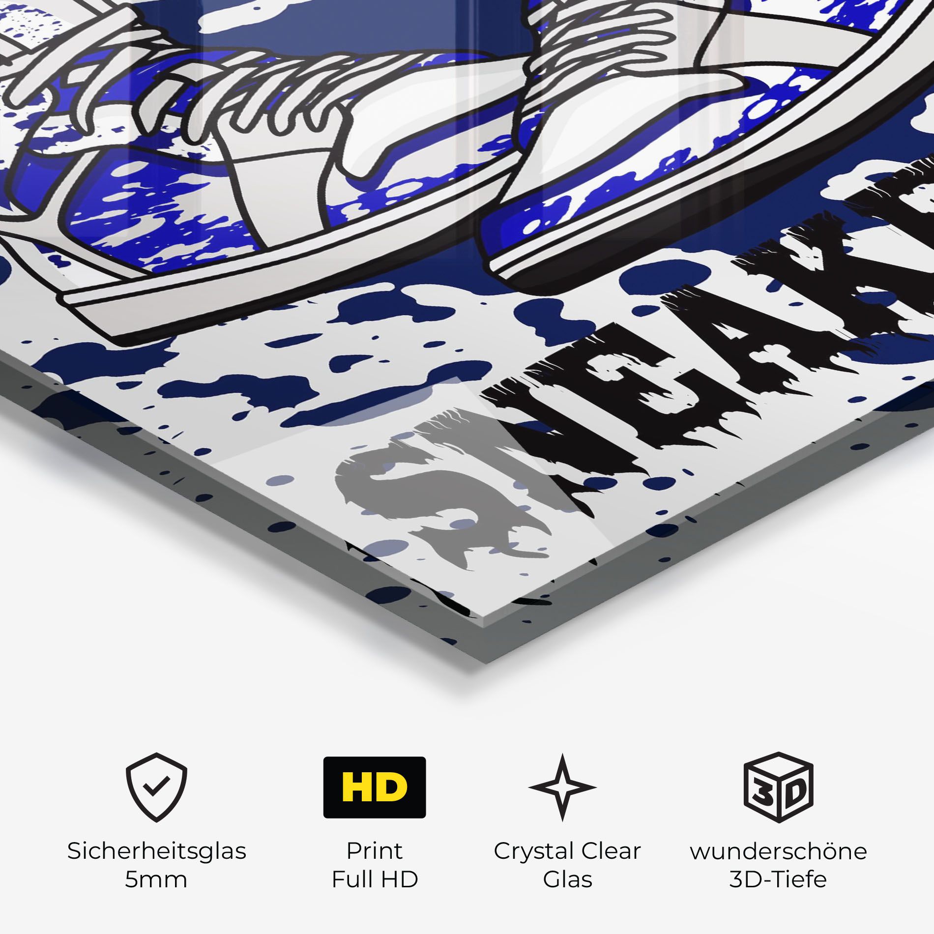 Dark Blue Sneakers mockup 3