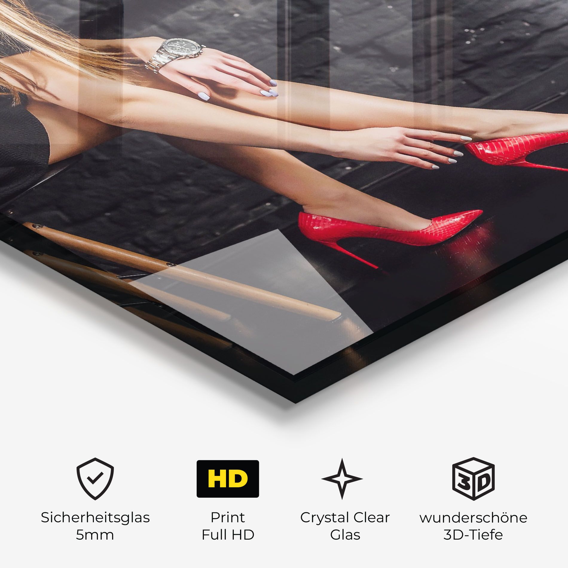 Elegan Red Heels mockup 3