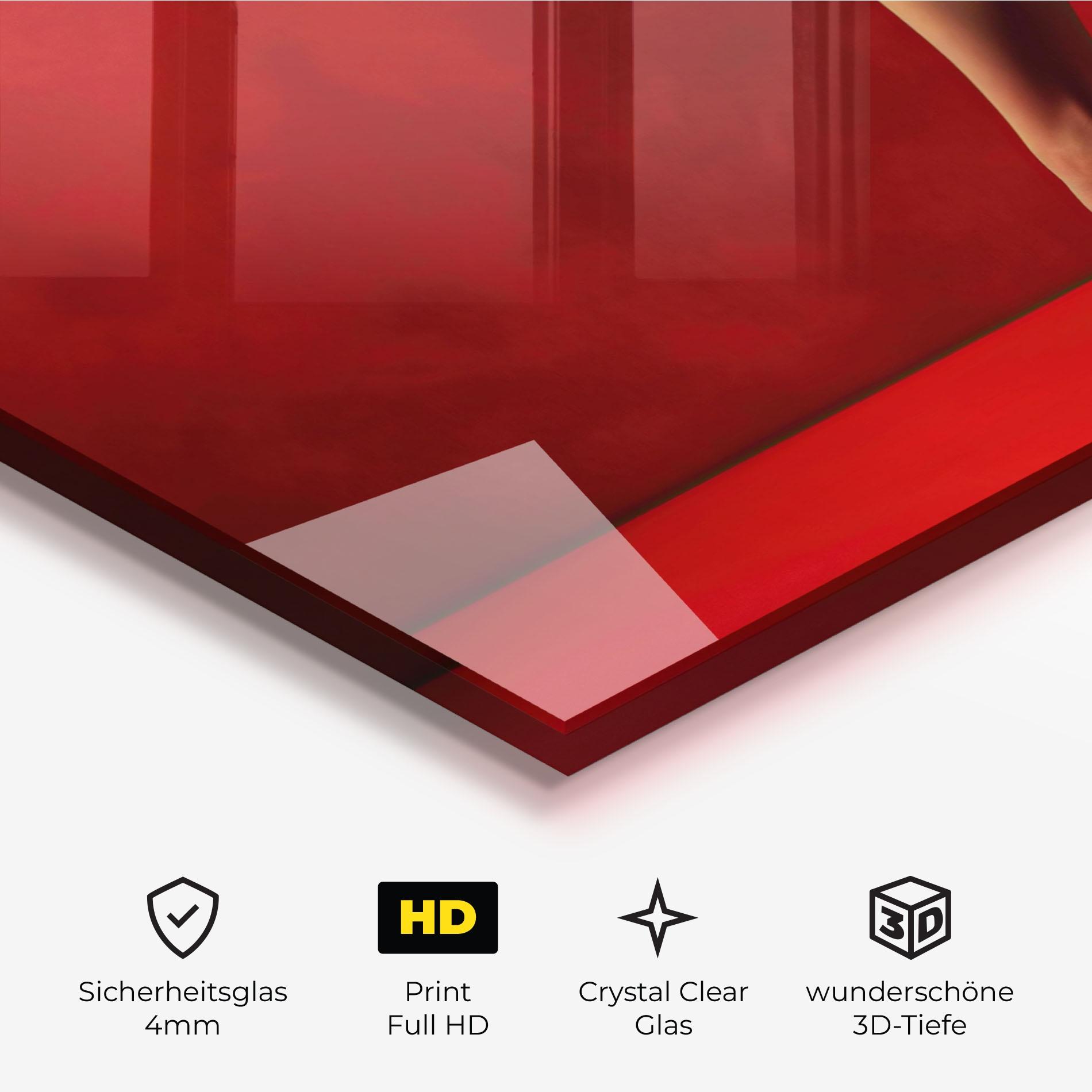 Glasbild Female Legs Heels mockup 3