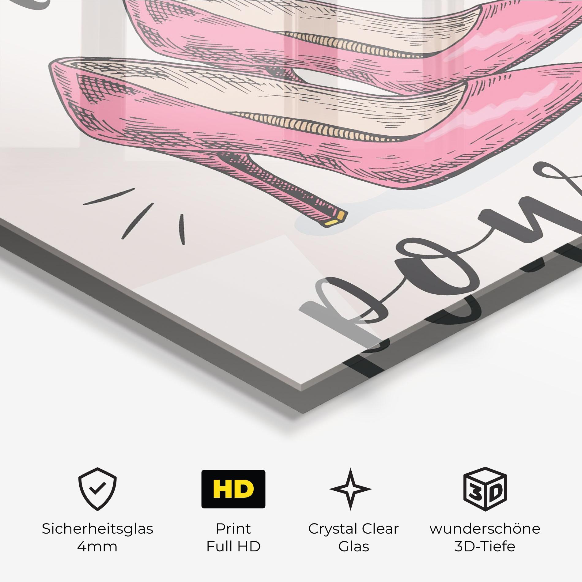 Glasbild Girl Power mockup 3