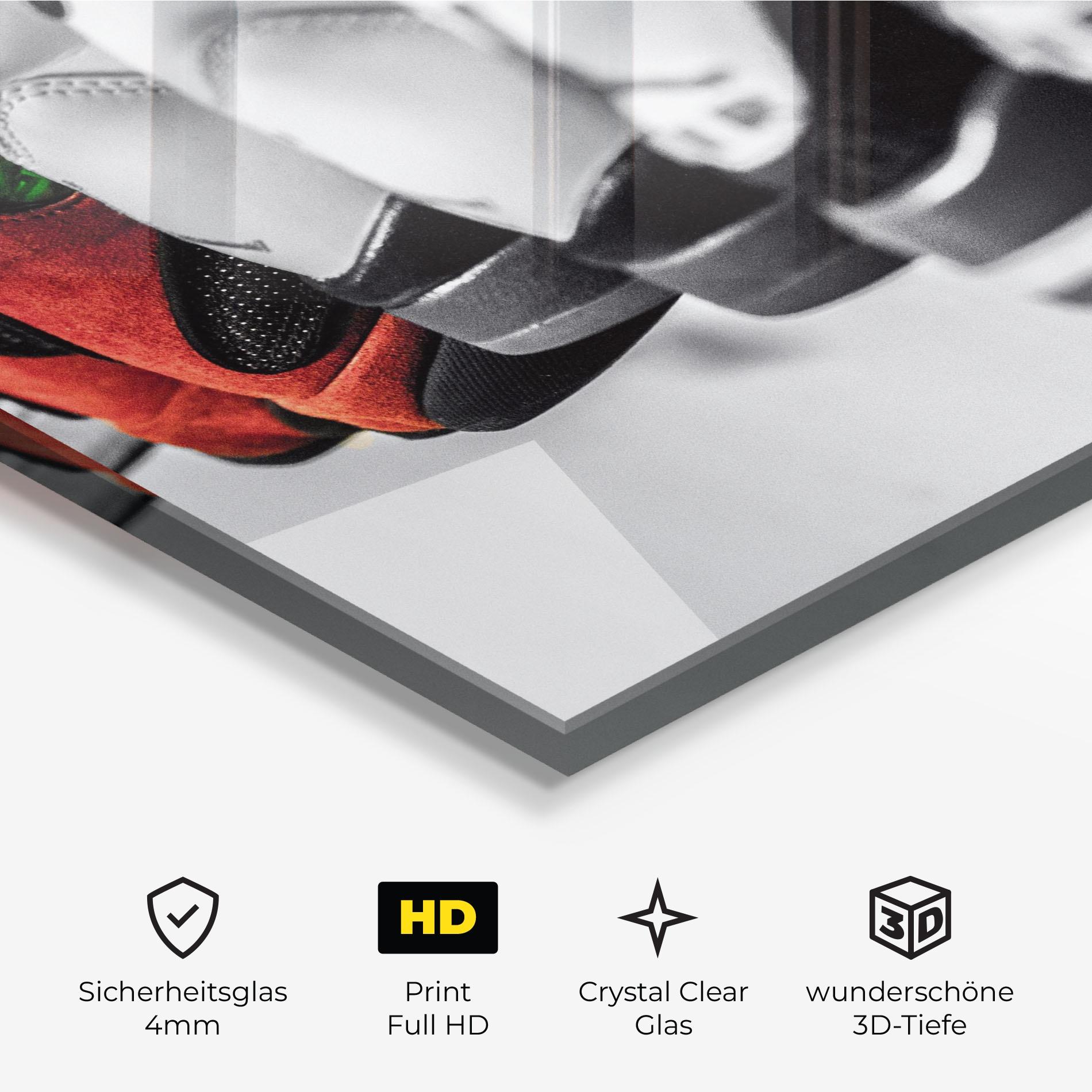 Glasbild Shoes Mix mockup 3