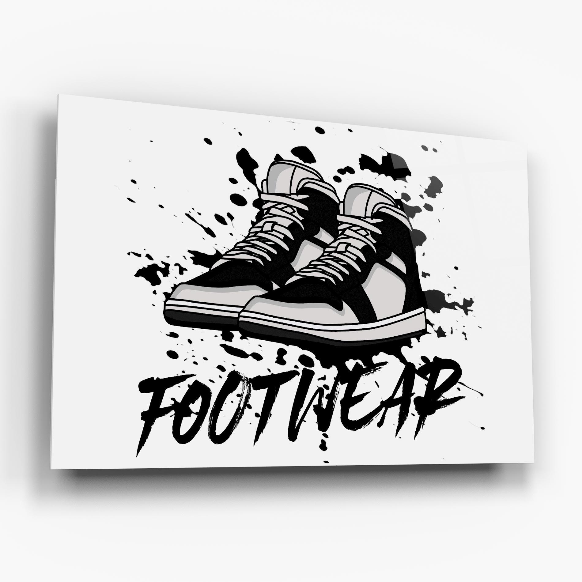 Glasbild Black Footwear mockup 6