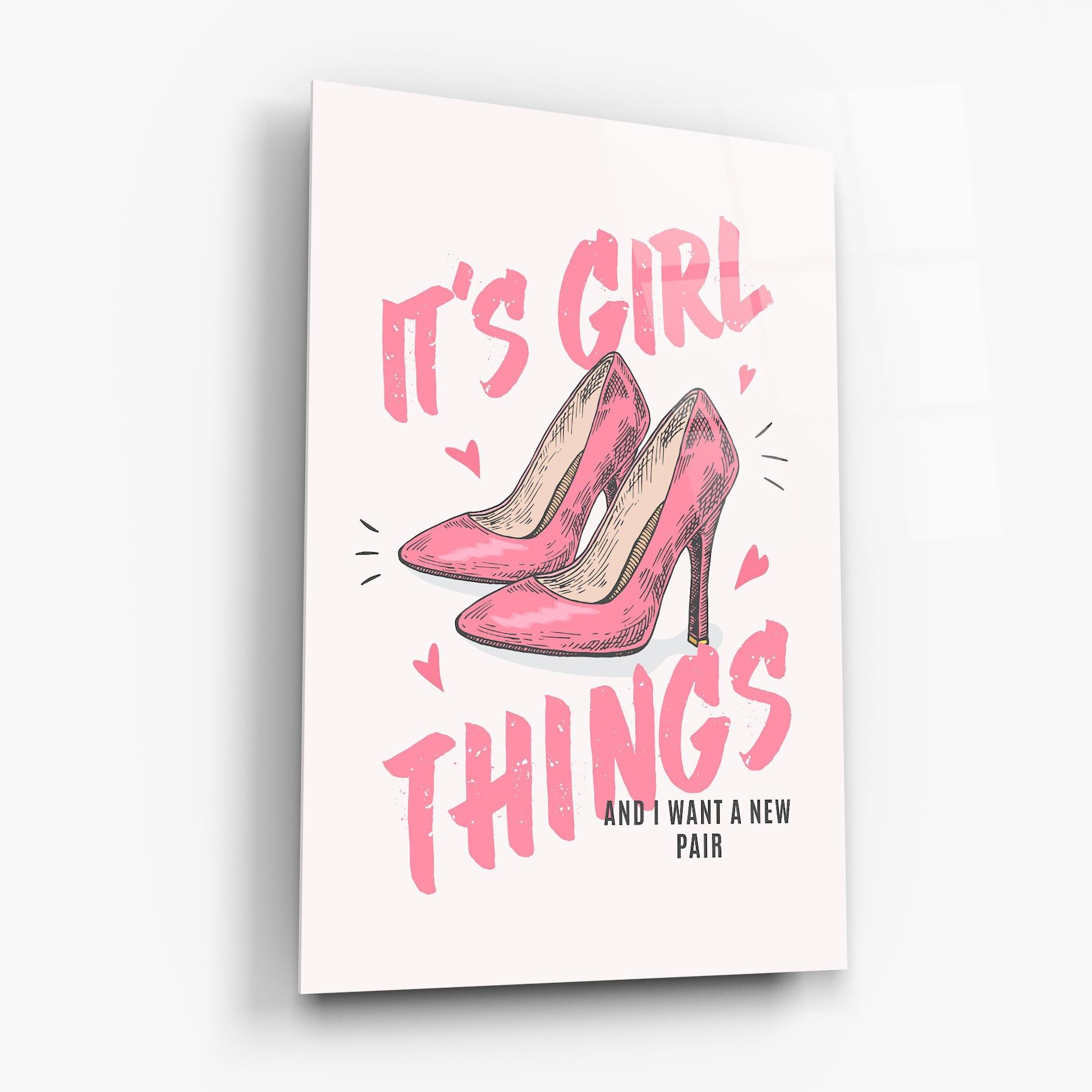 Glasbild Girl Things mockup 6