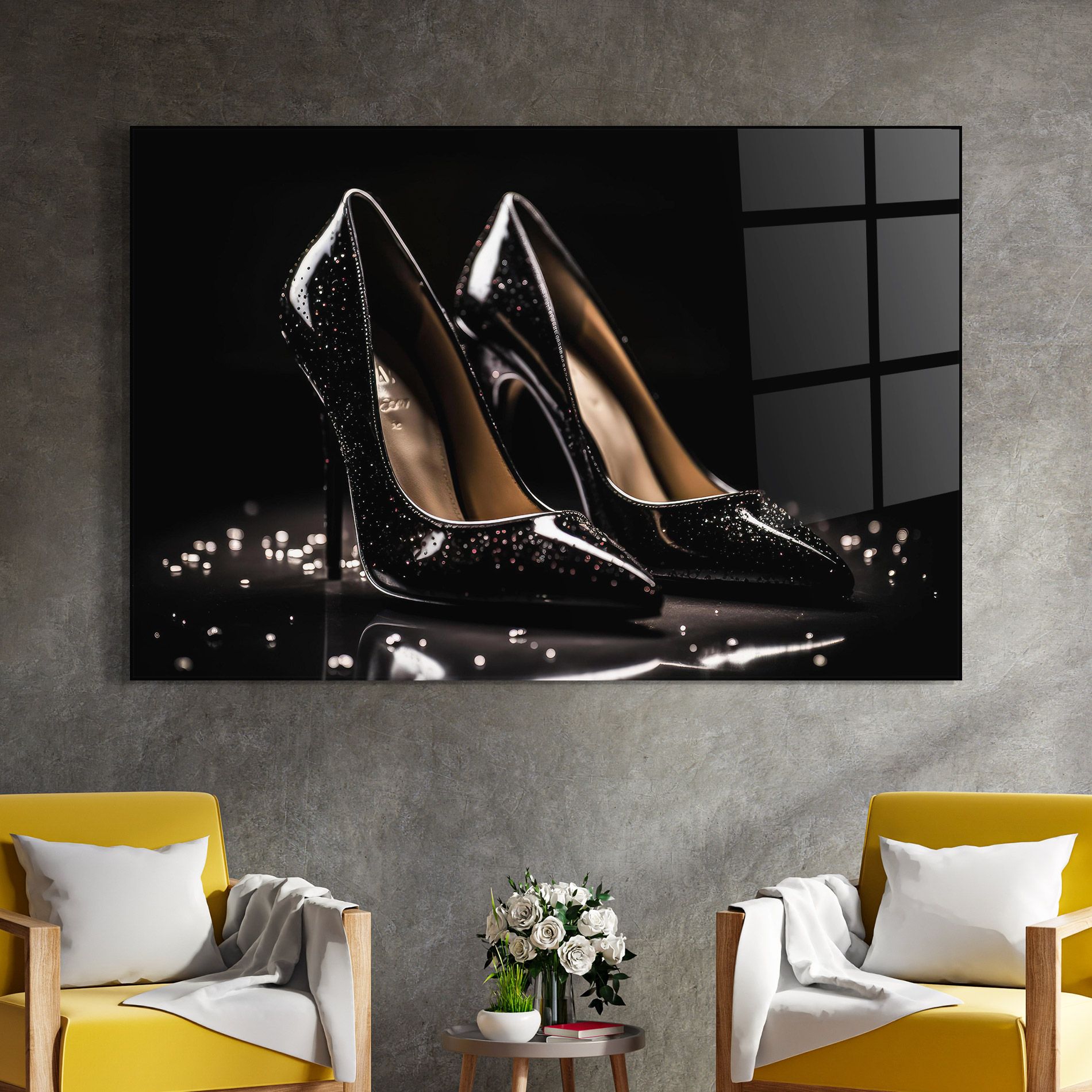 Black Leather Shoe mockup 4