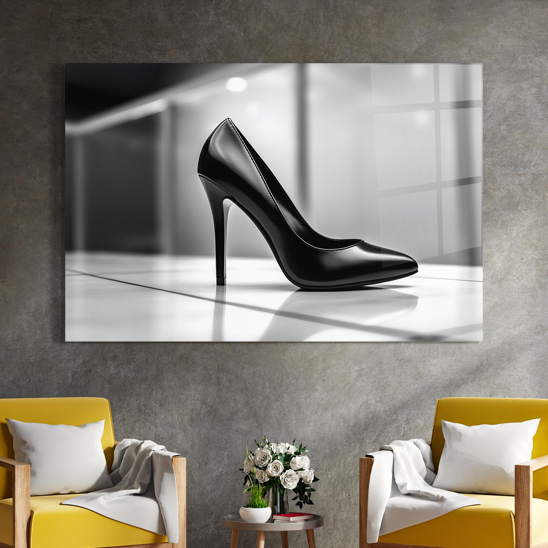 Glasbild Black Unique Design mockup 4