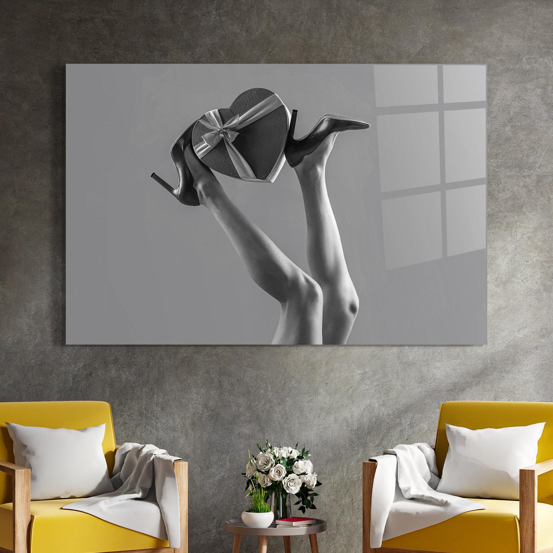 Glasbild Heart Shaped Gift mockup 4