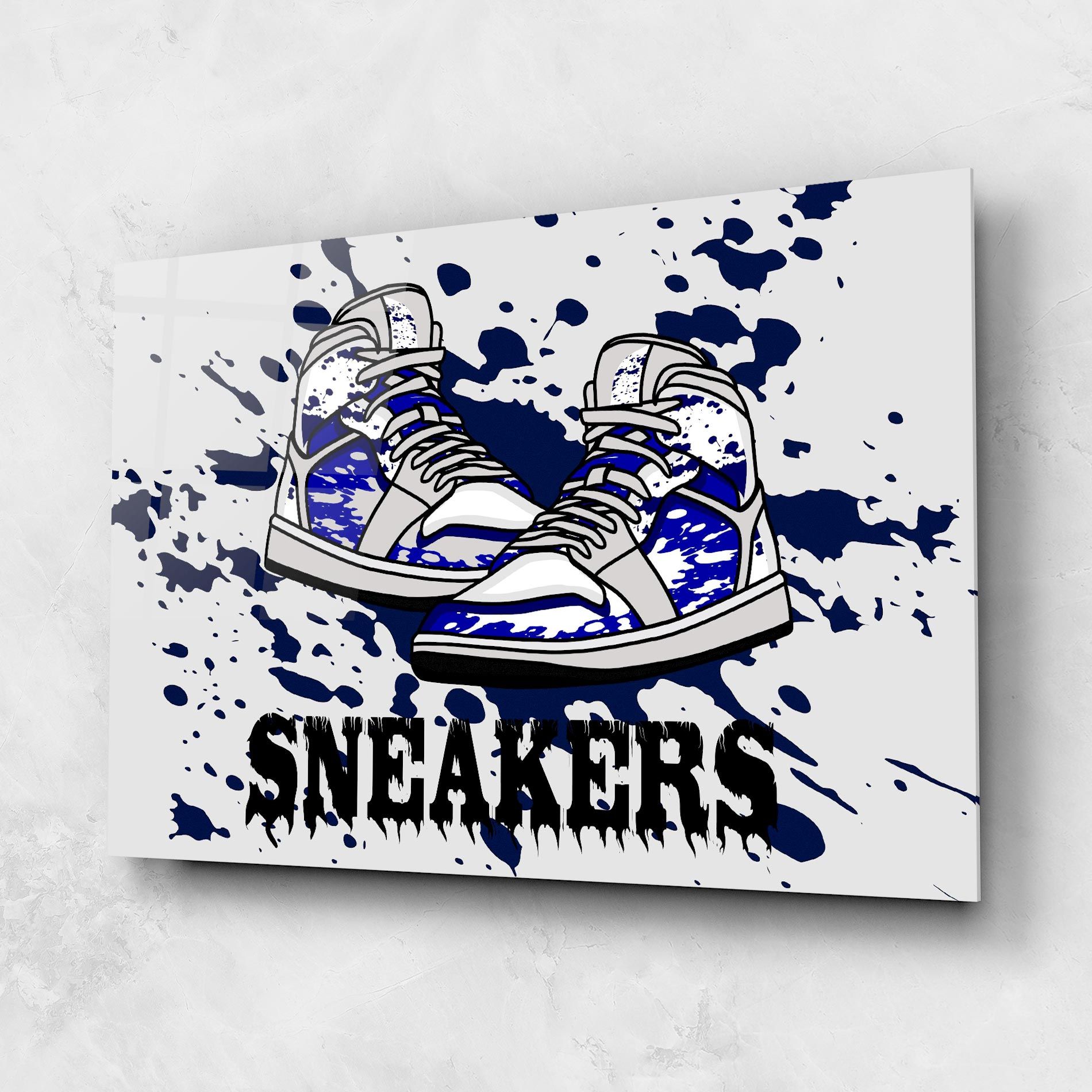 Dark Blue Sneakers mockup 1