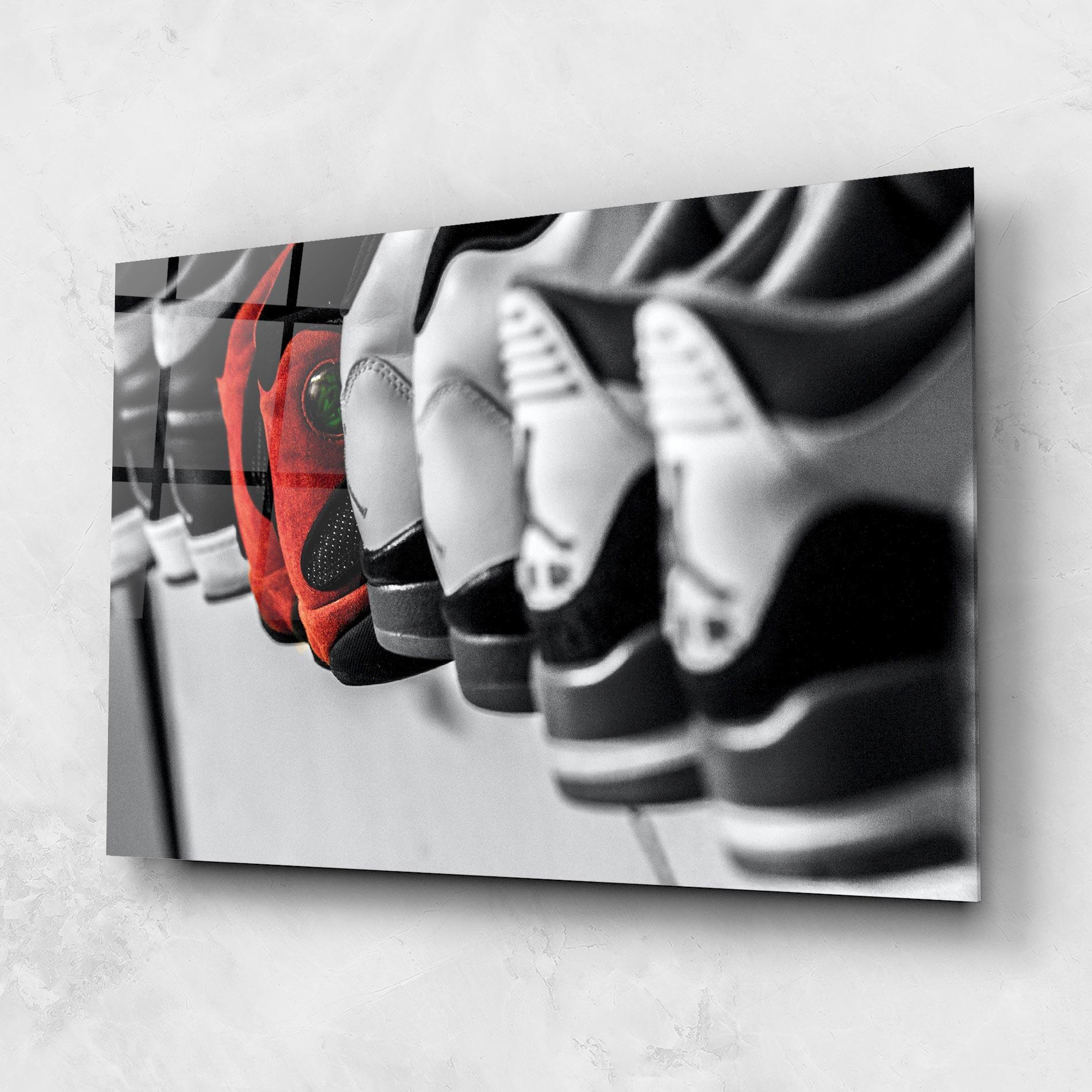 Glasbild Shoes Mix mockup 1