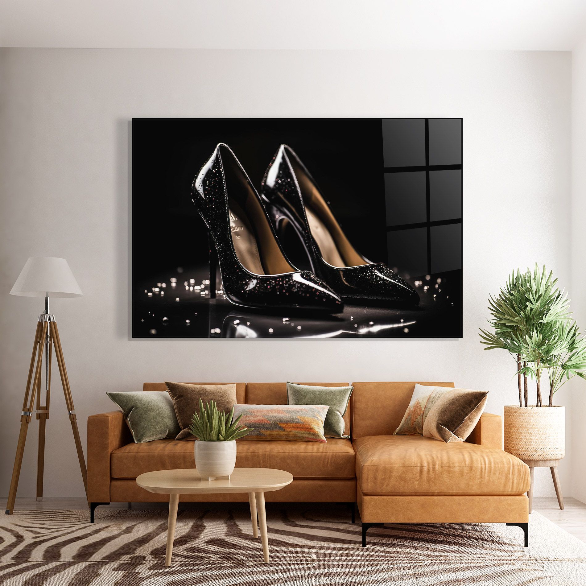 Black Leather Shoe mockup 7