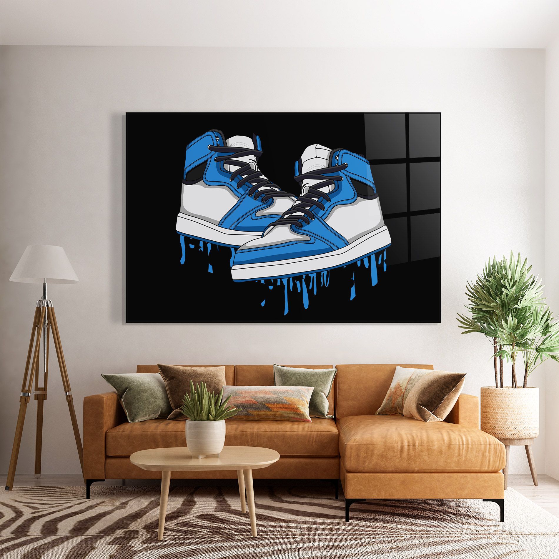 Blue White Shoes mockup 7