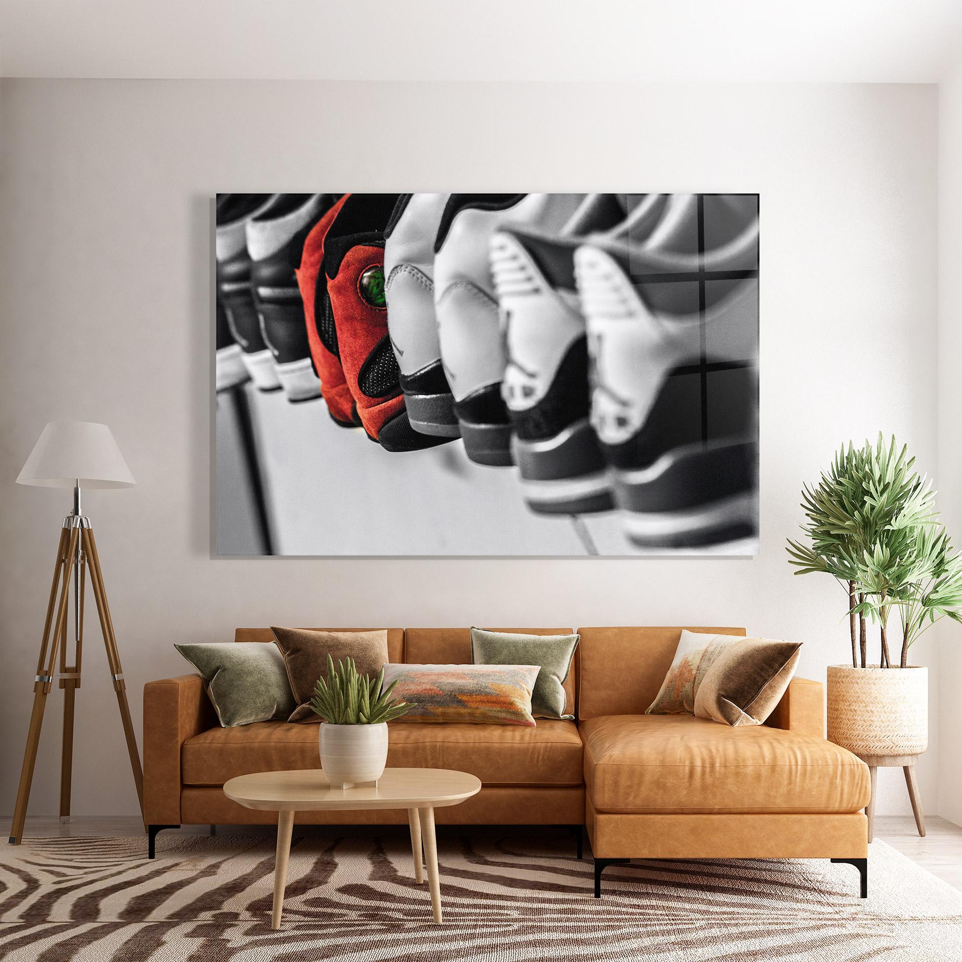 Glasbild Shoes Mix mockup 7