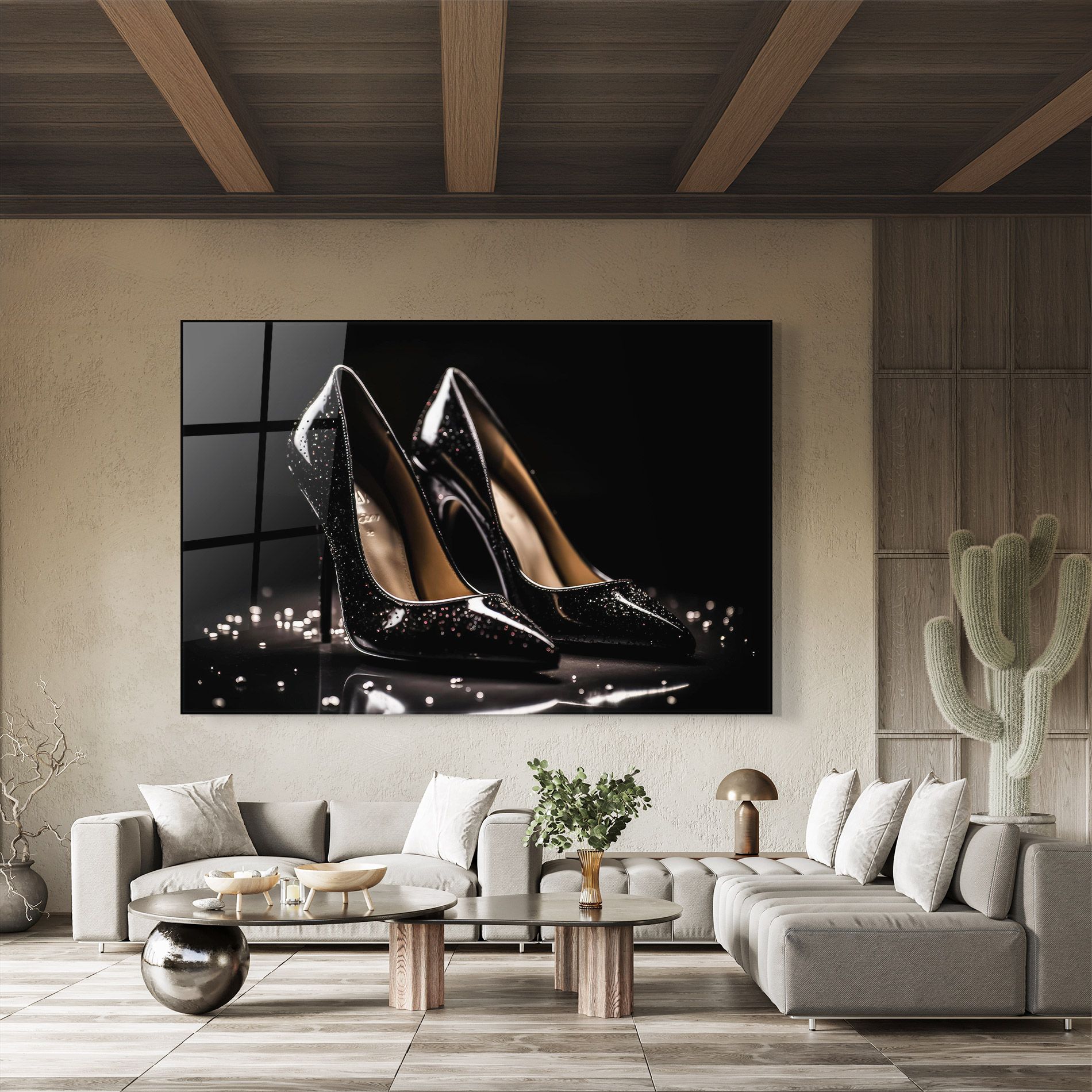 Black Leather Shoe mockup 8