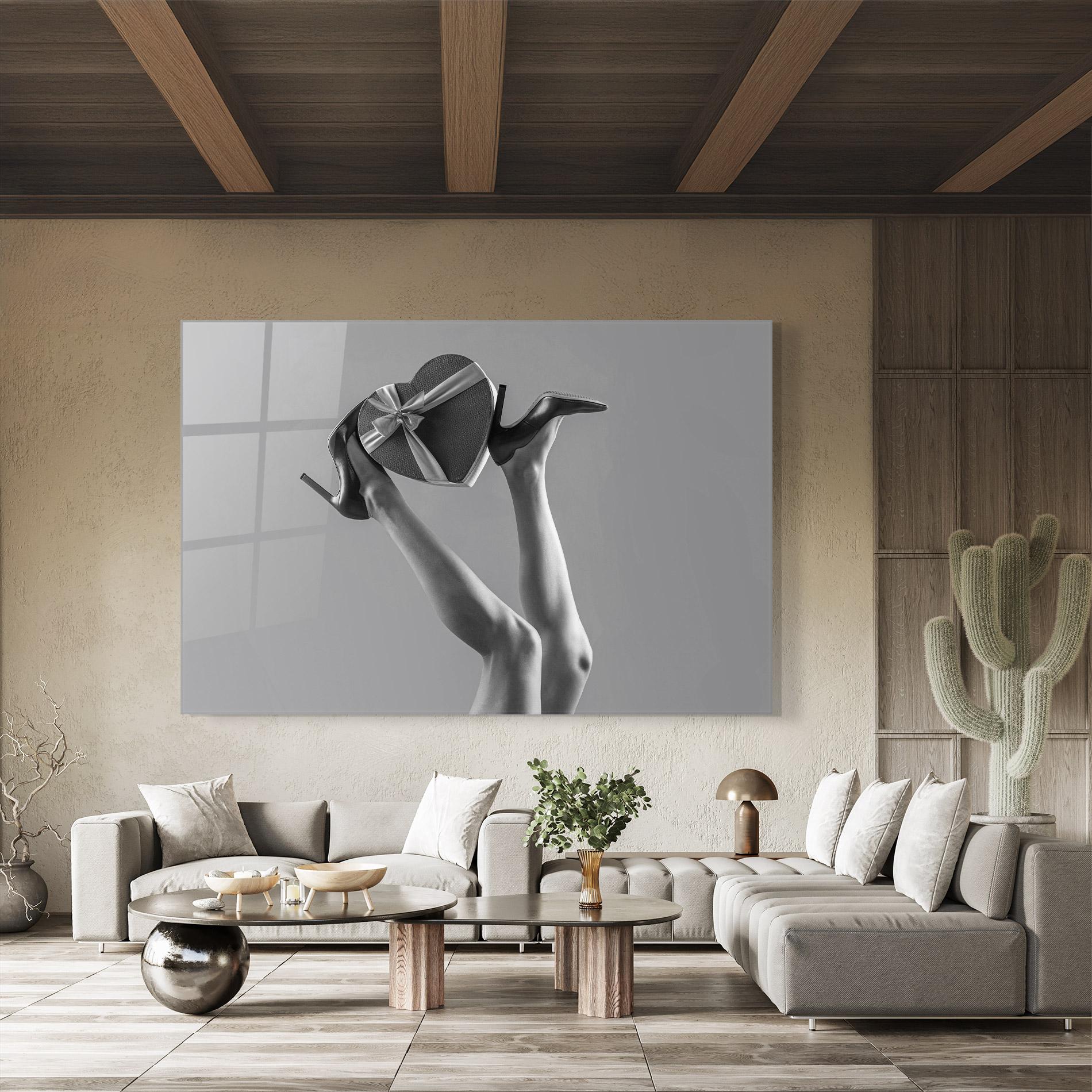 Glasbild Heart Shaped Gift mockup 8