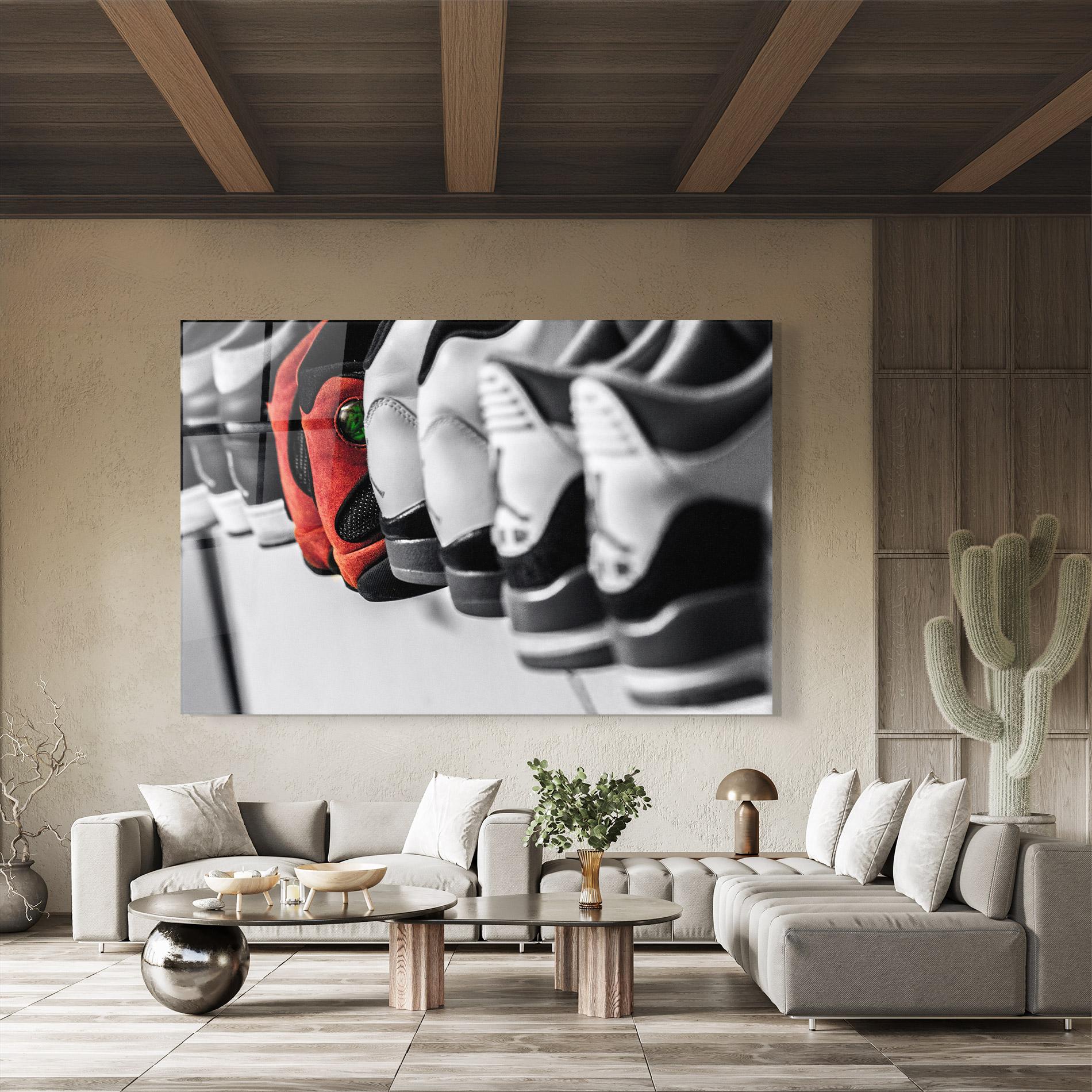 Glasbild Shoes Mix mockup 8