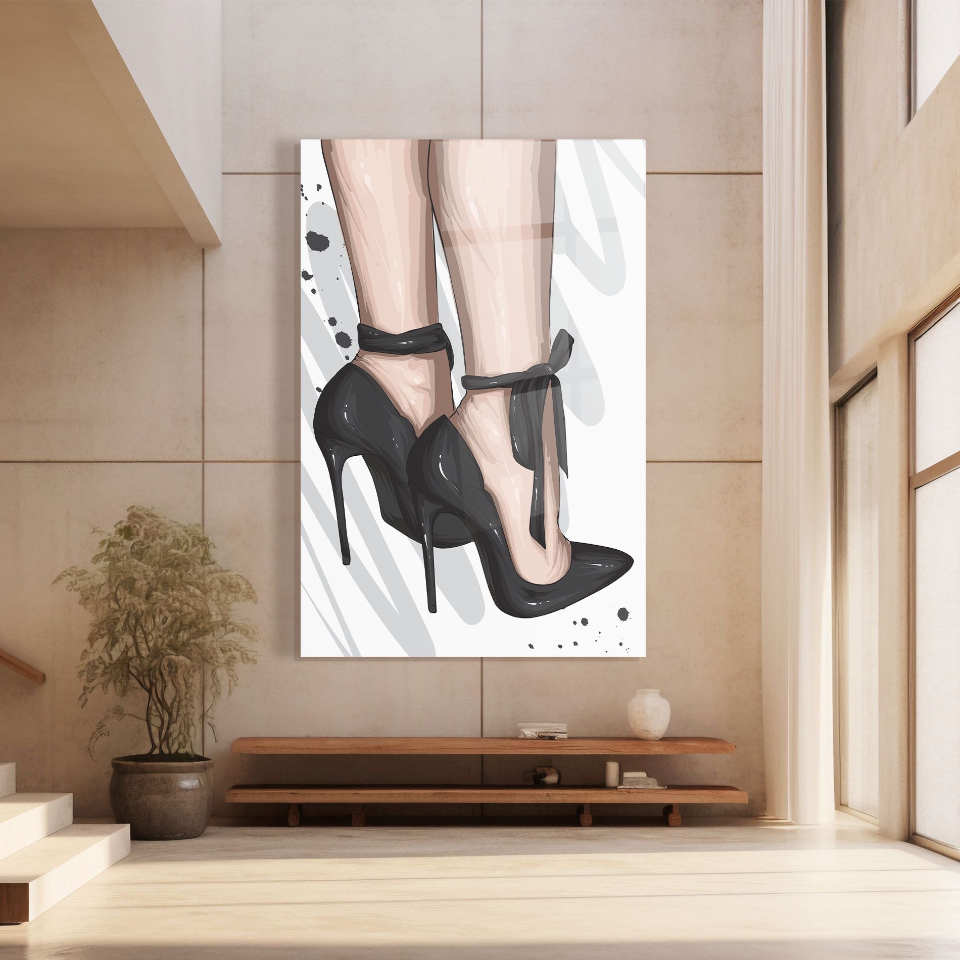 Black Woman Shoes mockup 8