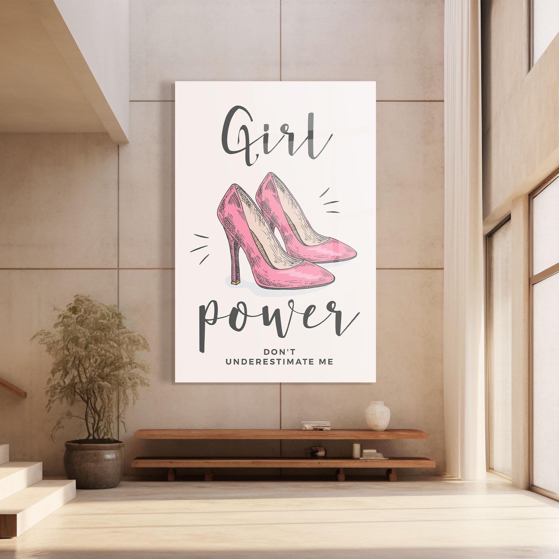 Glasbild Girl Power mockup 8
