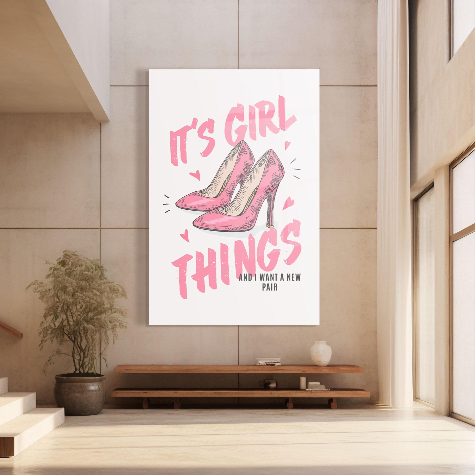 Glasbild Girl Things mockup 8