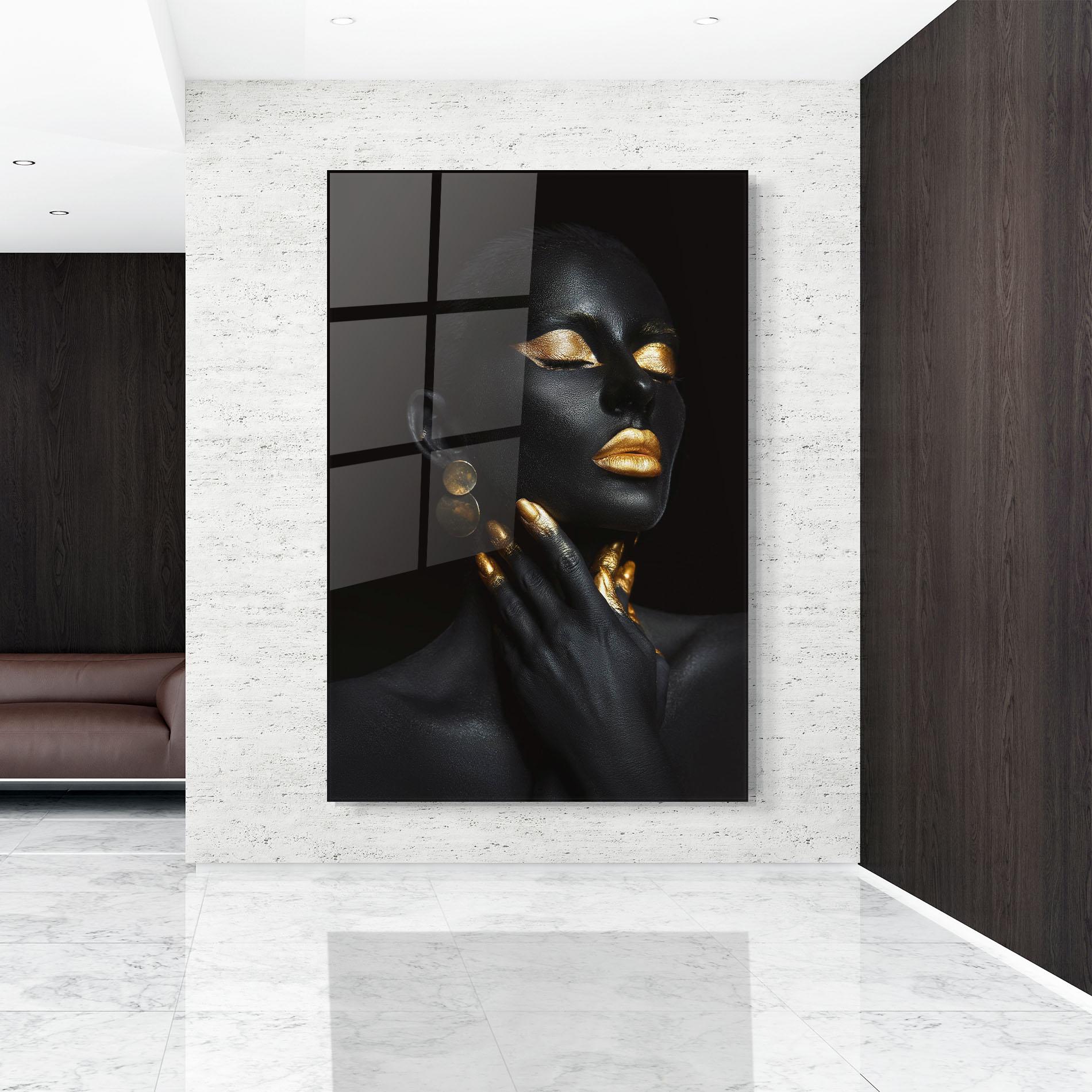 Glasbild Eyelids Gold Makeup mockup 9