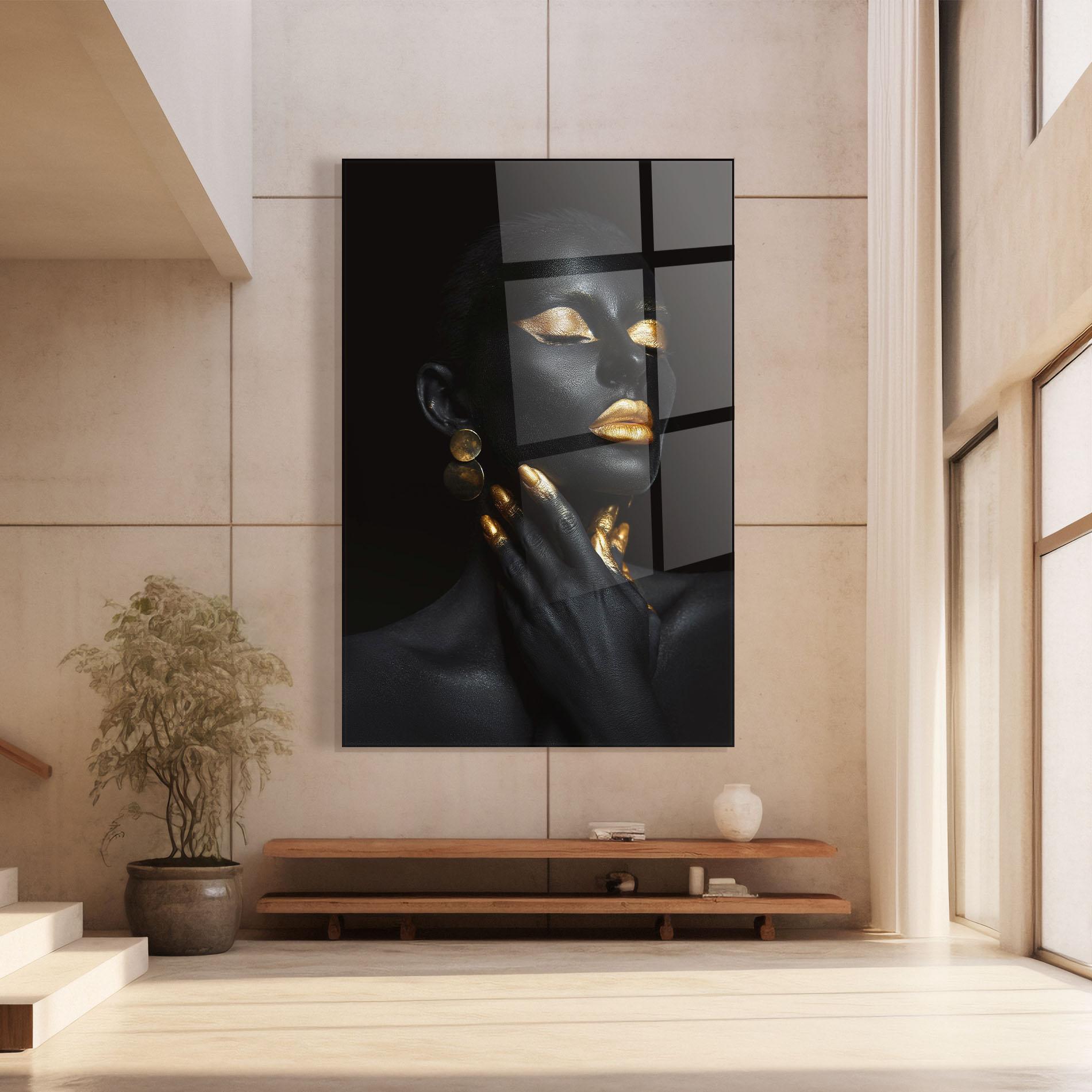 Glasbild Eyelids Gold Makeup mockup 8