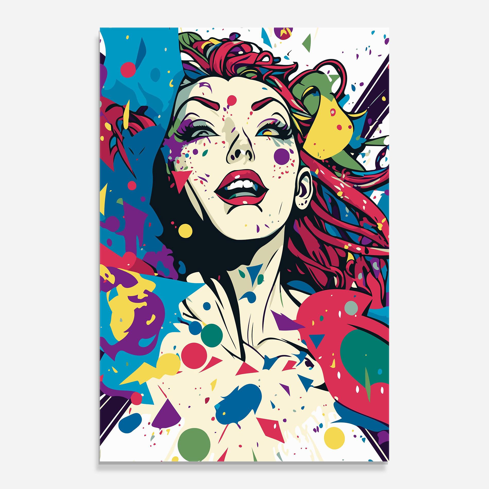 Glasbild Fictional Woman mockup 0