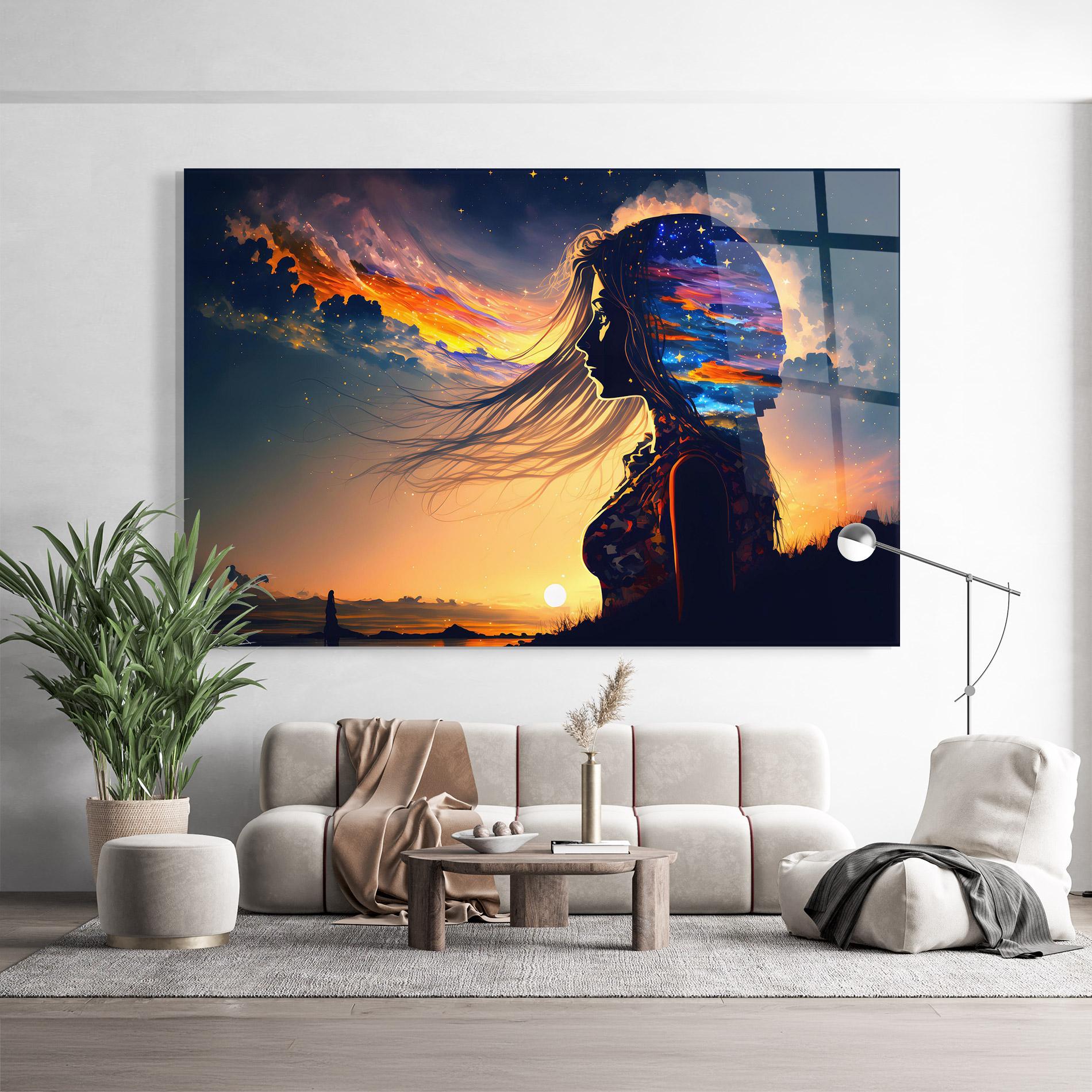 Glasbild Woman Fairytale mockup 9