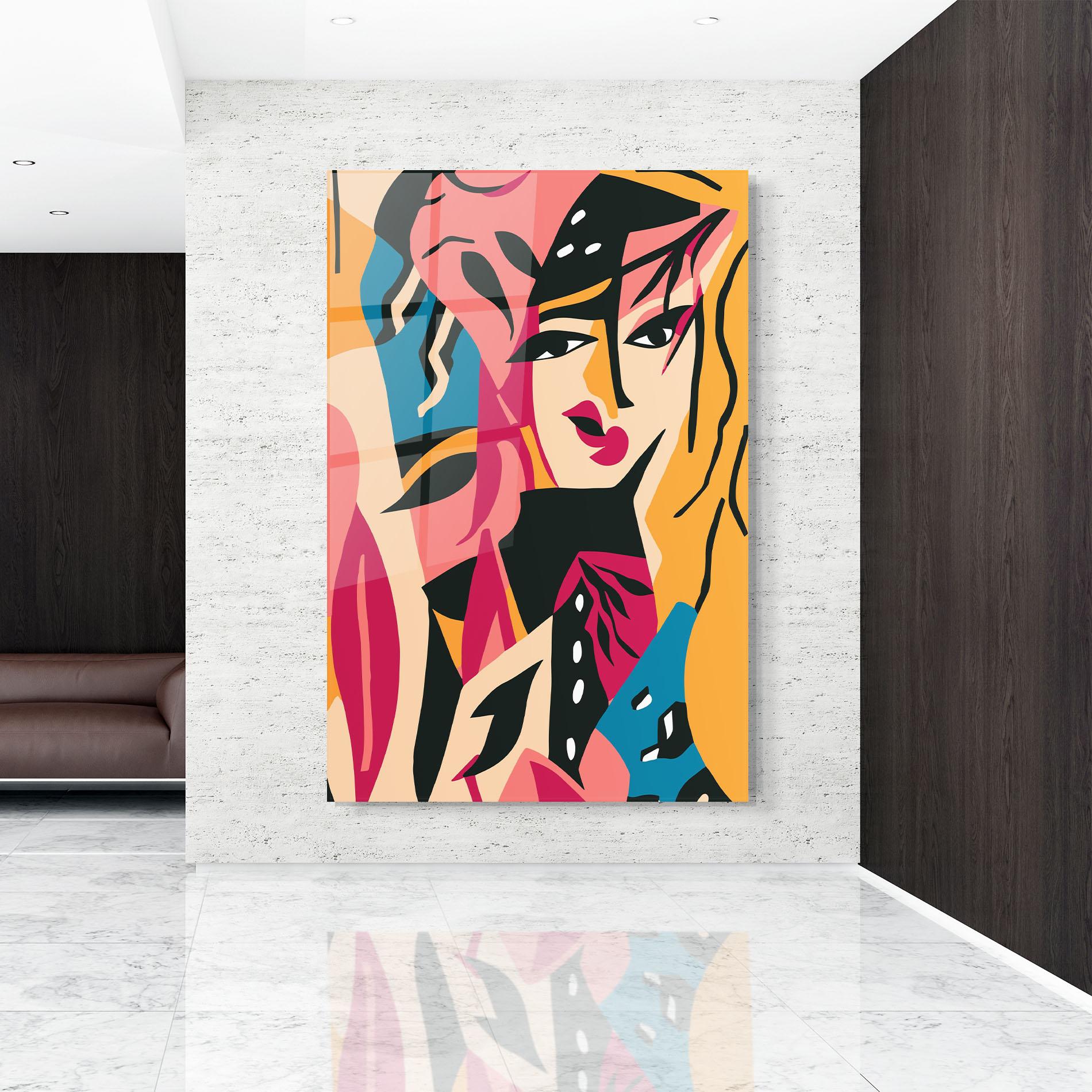 Glasbild Crowd Face mockup 9