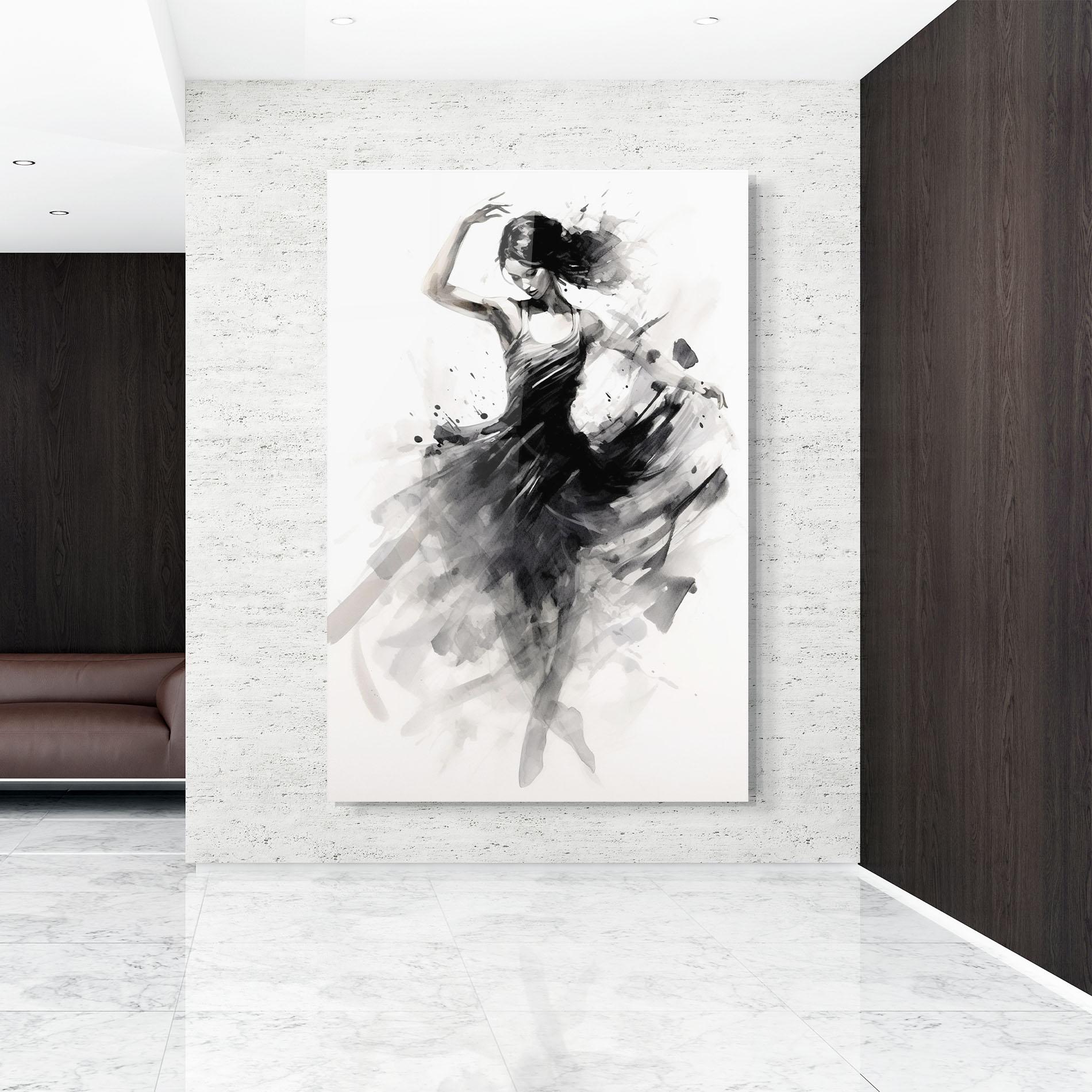 Glasbild Dancing Woman mockup 9