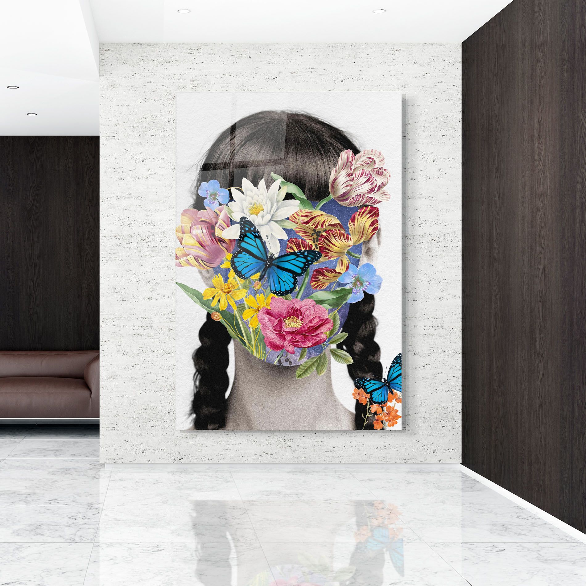 Flower Face Woman mockup 9