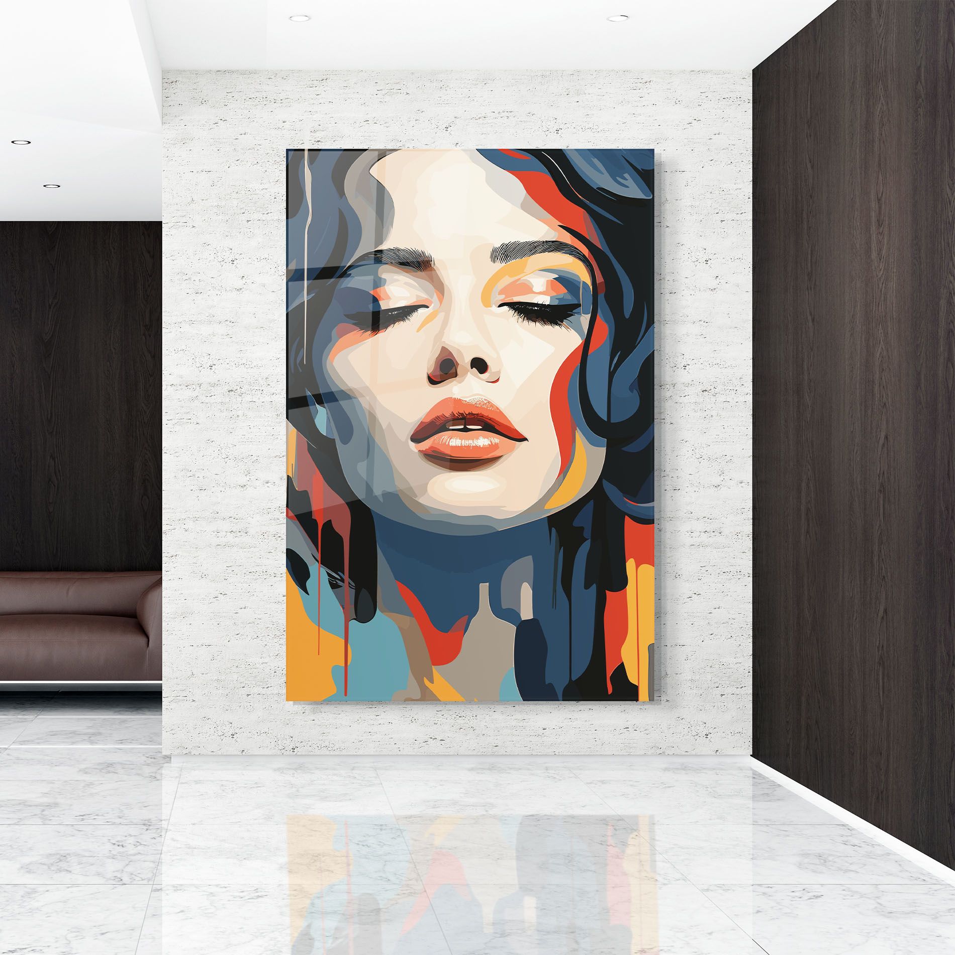 Juicy Abstract Lips mockup 9