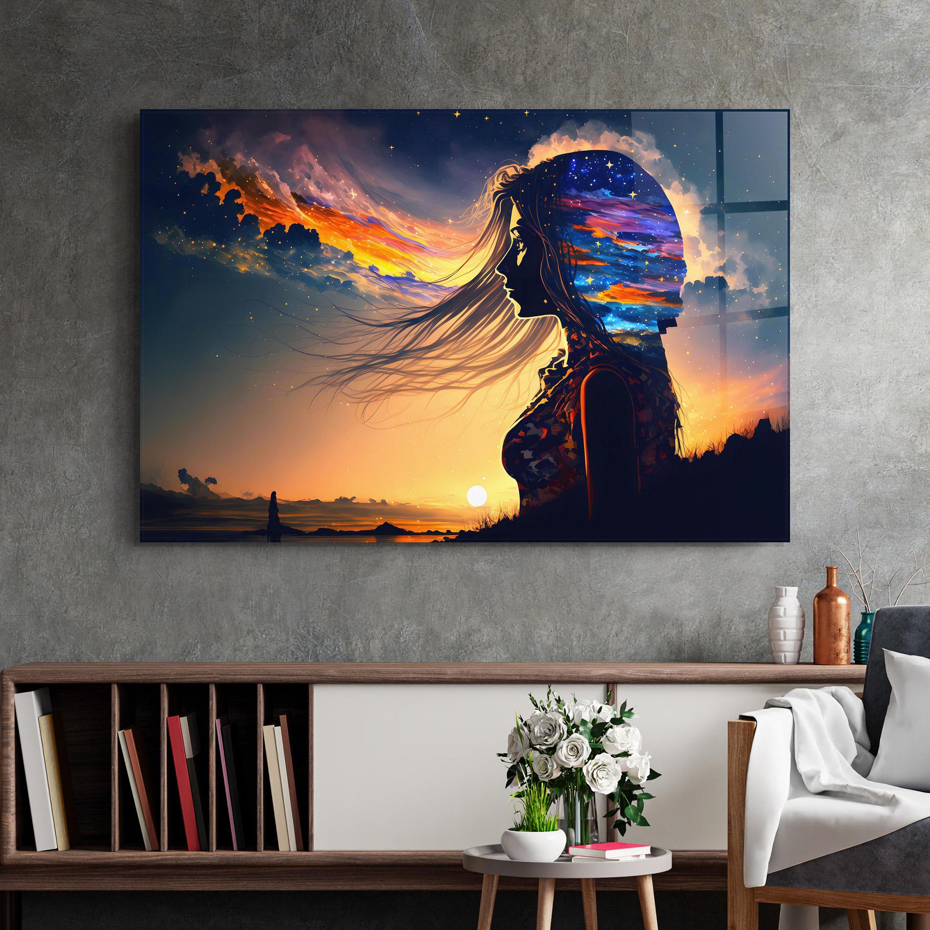 Glasbild Woman Fairytale mockup 2