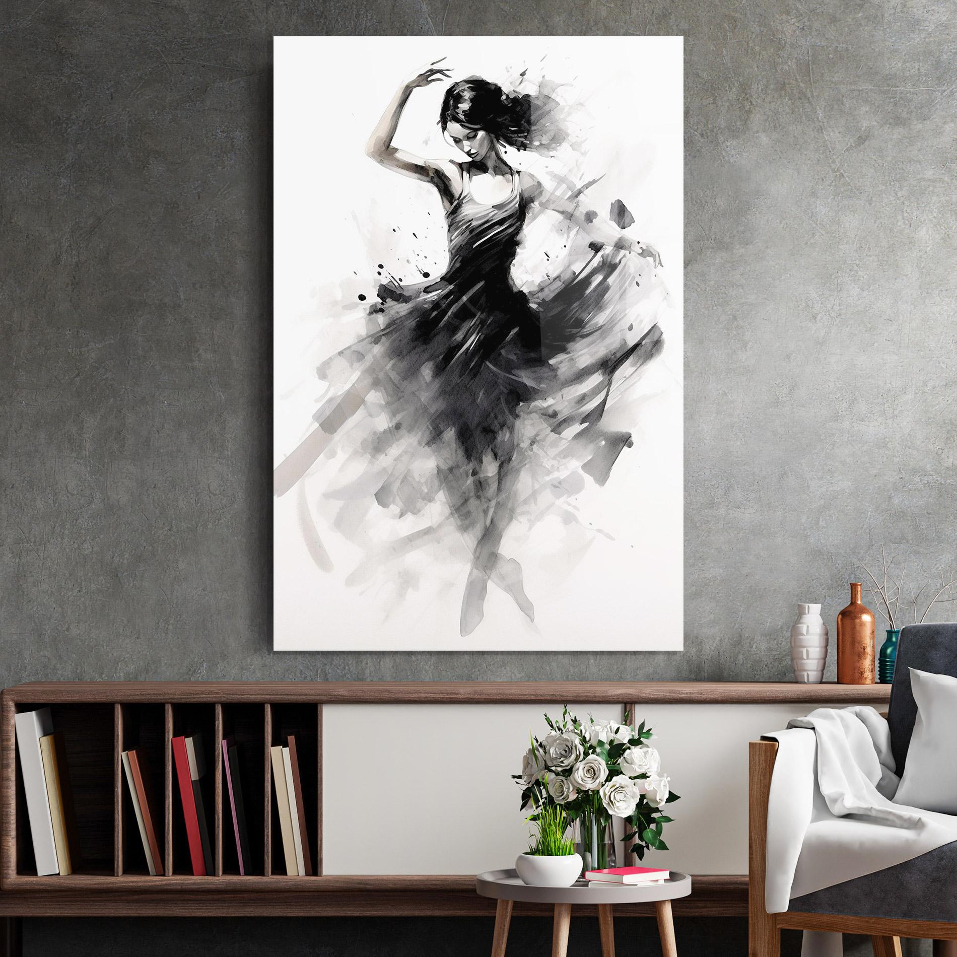 Glasbild Dancing Woman mockup 2