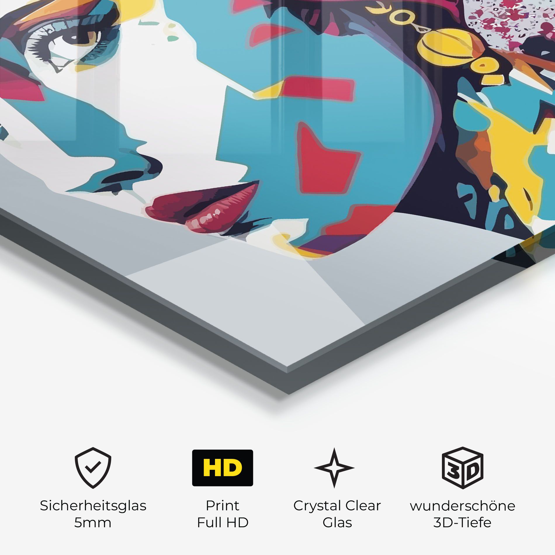 Long Face Woman mockup 3