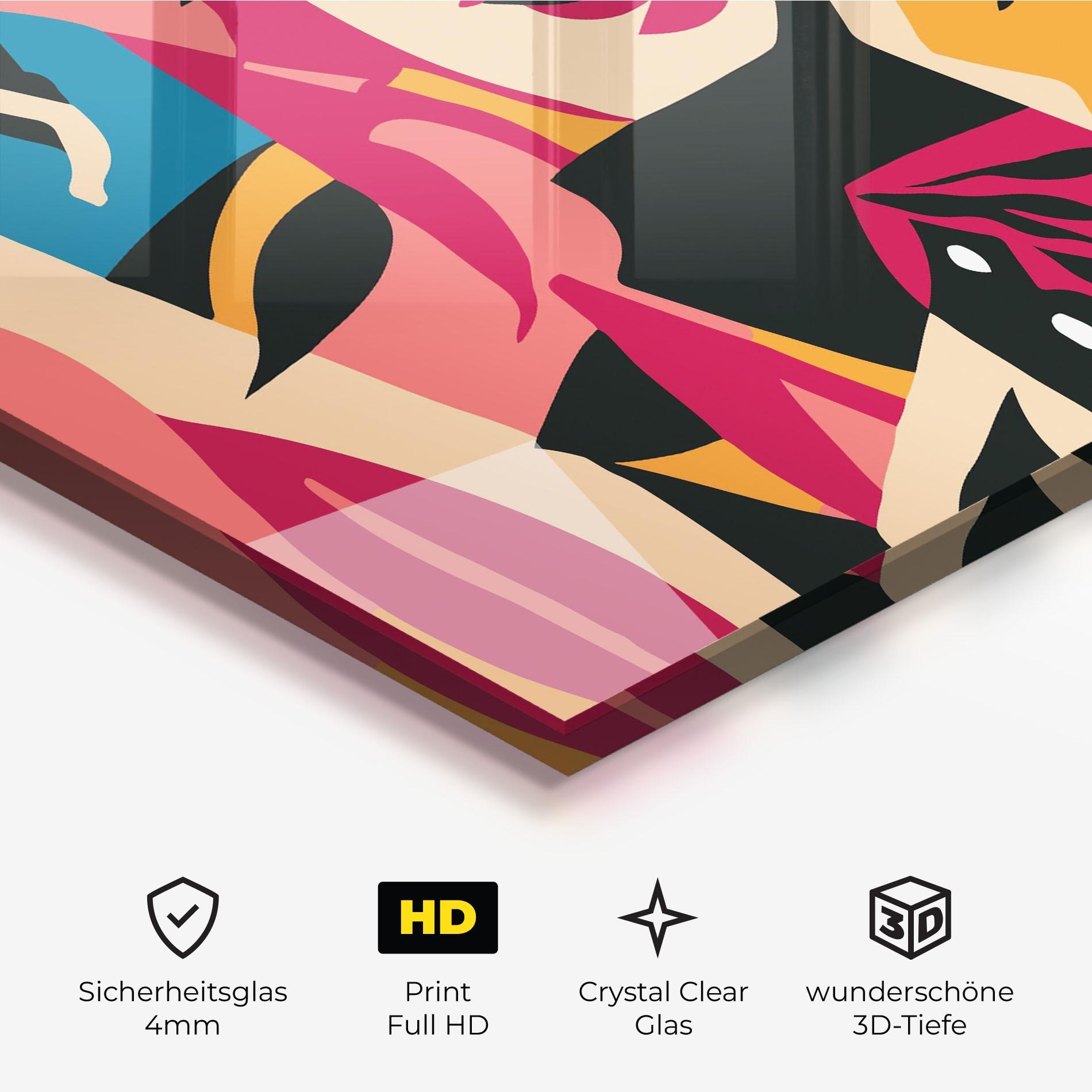 Glasbild Crowd Face mockup 3