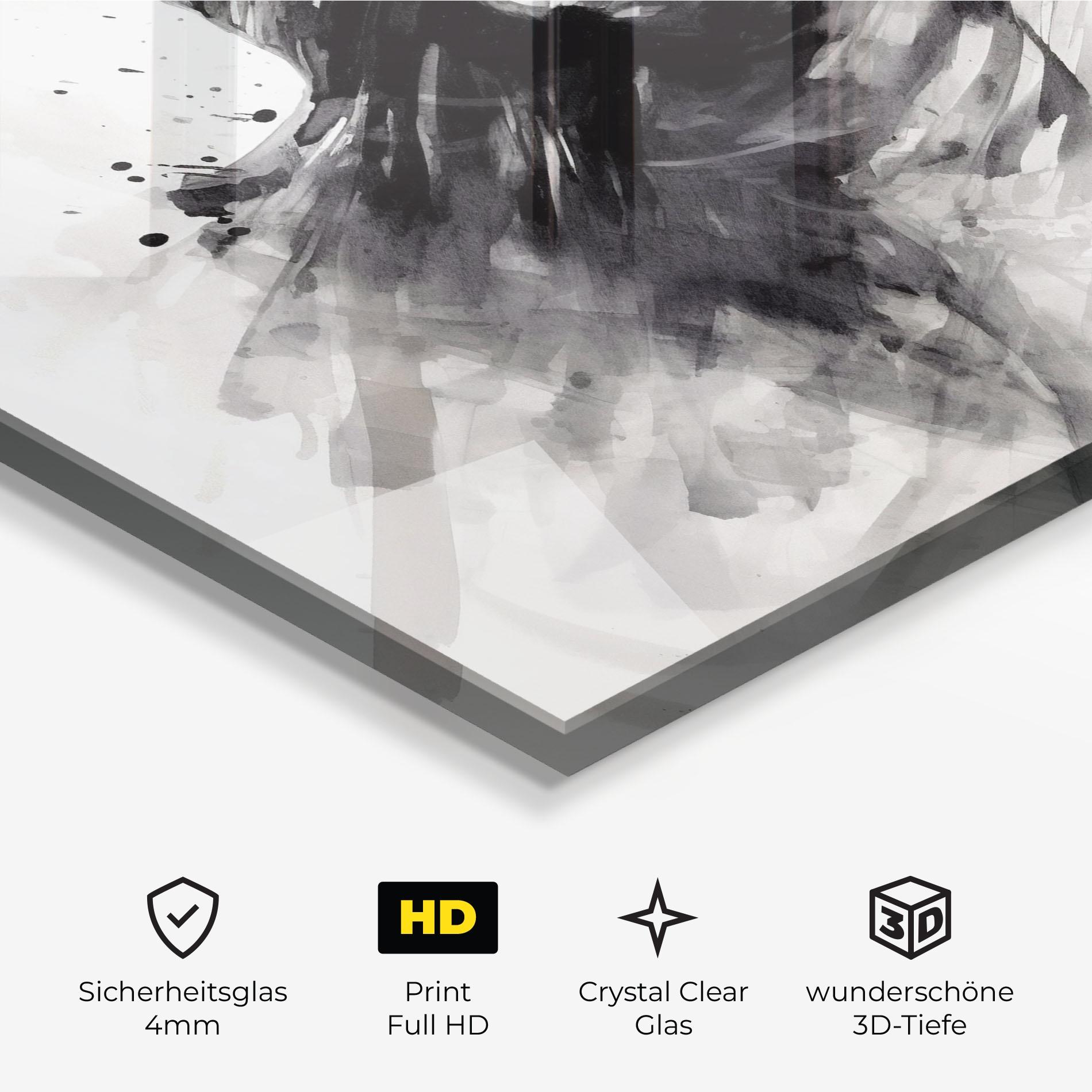 Glasbild Dancing Woman mockup 3