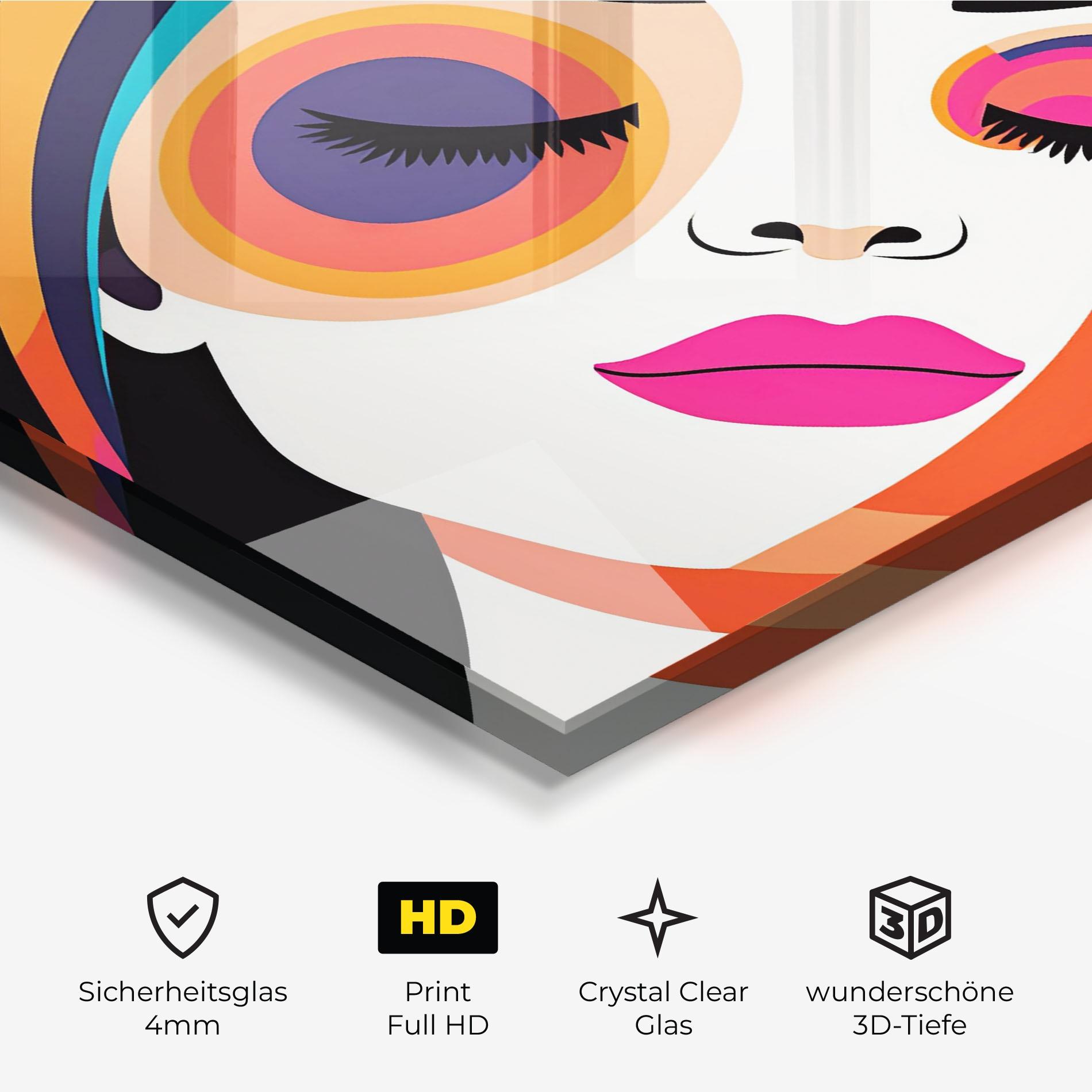 Glasbild Hypnotic Dreams mockup 3