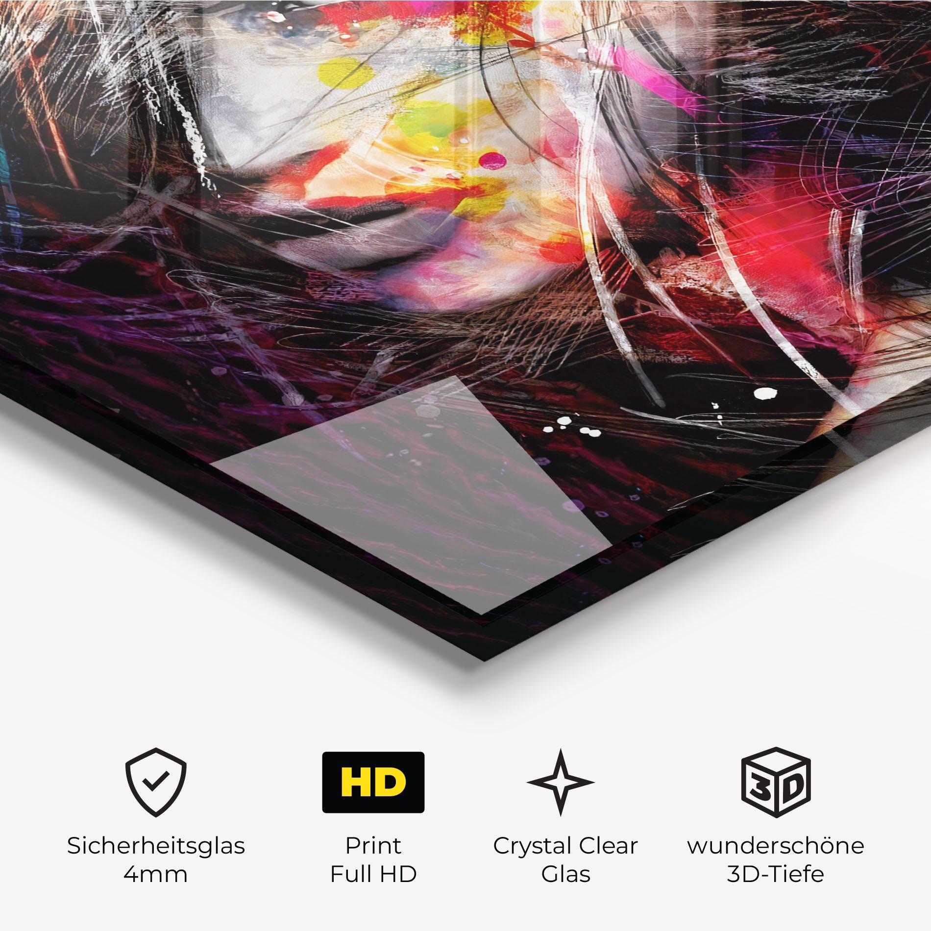Glasbild Strong Minded mockup 3