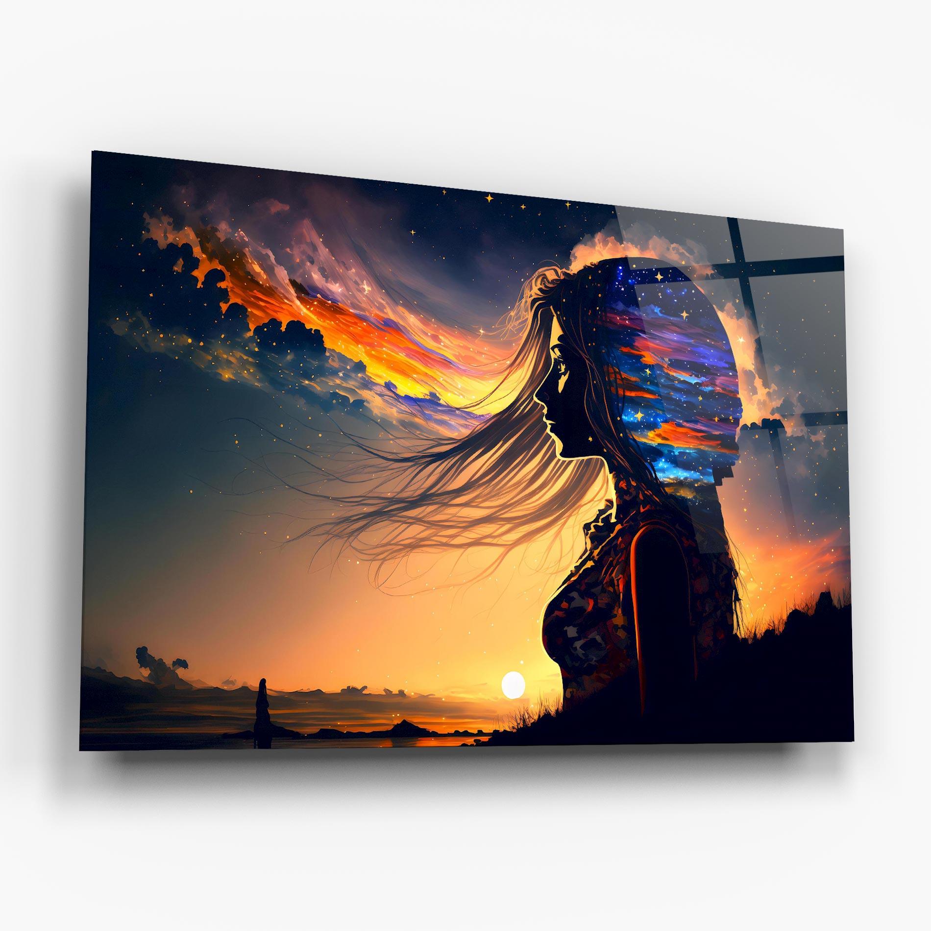 Glasbild Woman Fairytale mockup 6