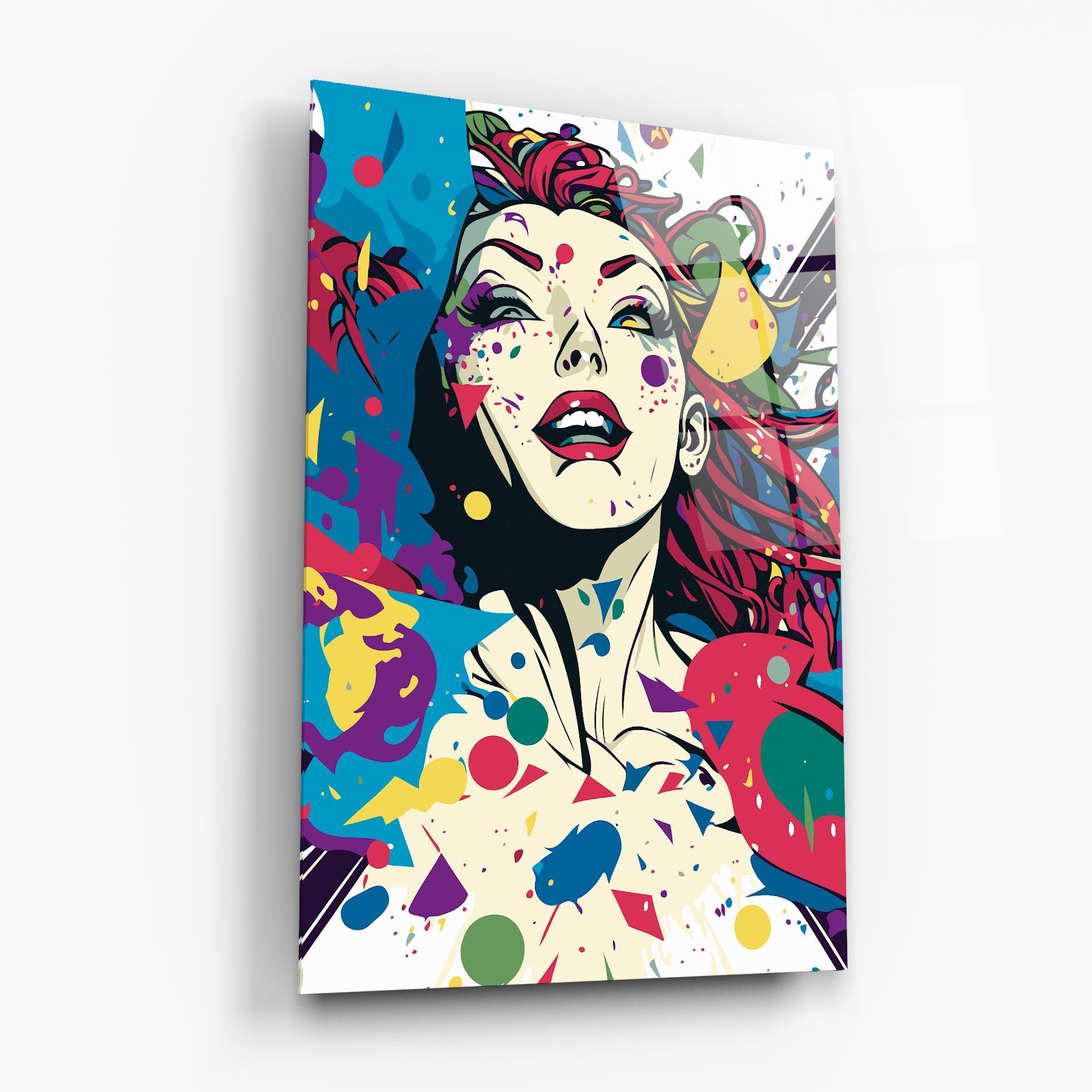 Glasbild Fictional Woman mockup 6