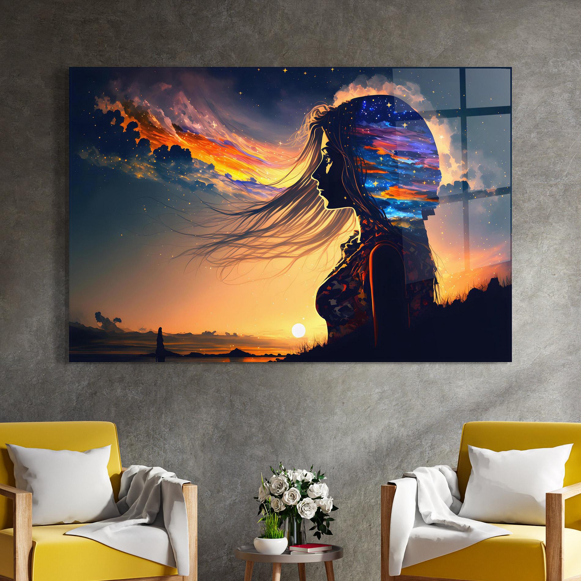 Glasbild Woman Fairytale mockup 4