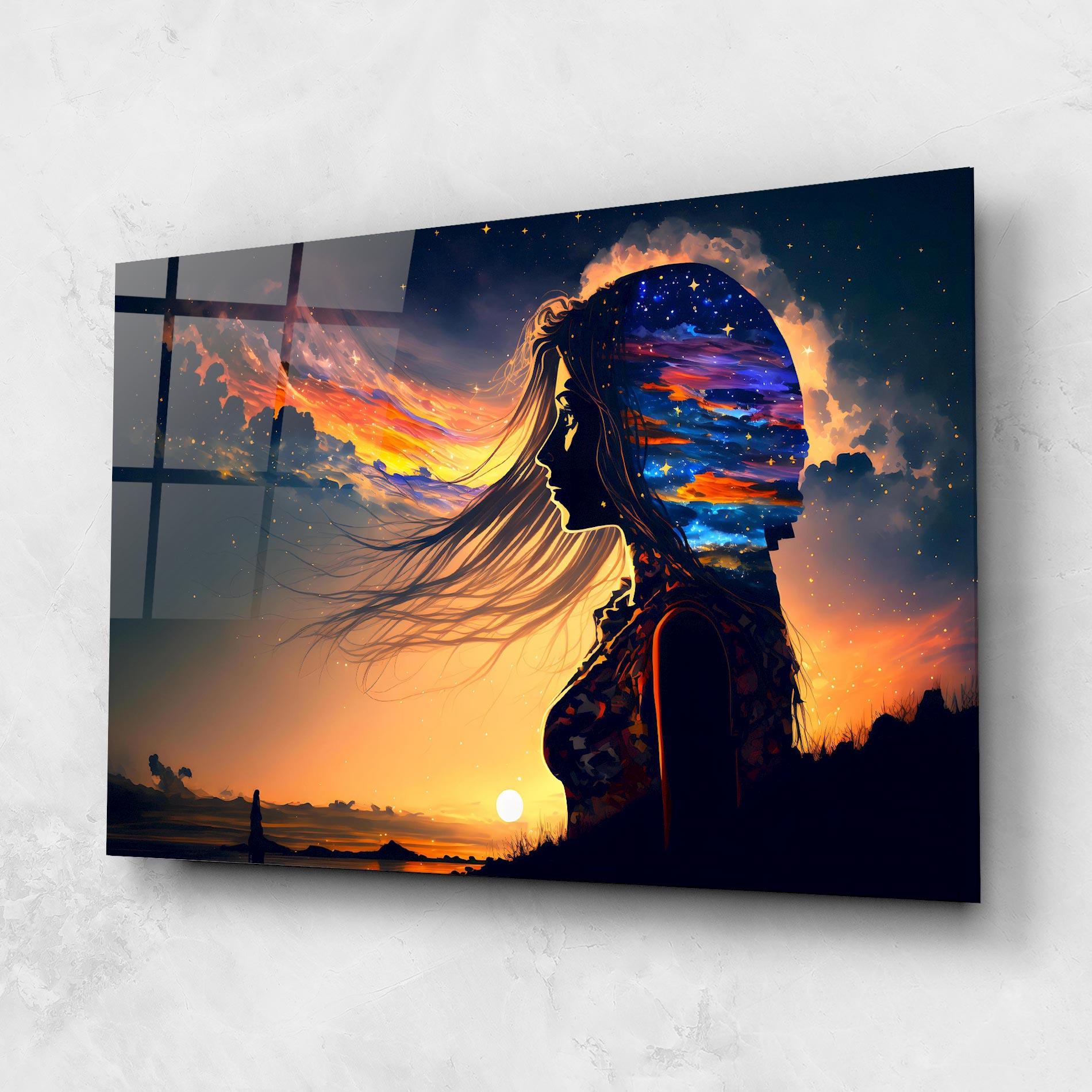 Glasbild Woman Fairytale mockup 1