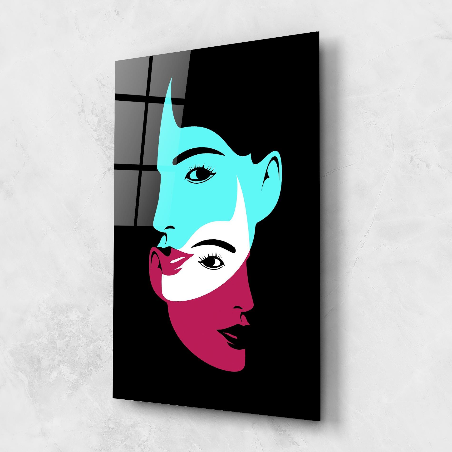 Blue Pink Women mockup 1