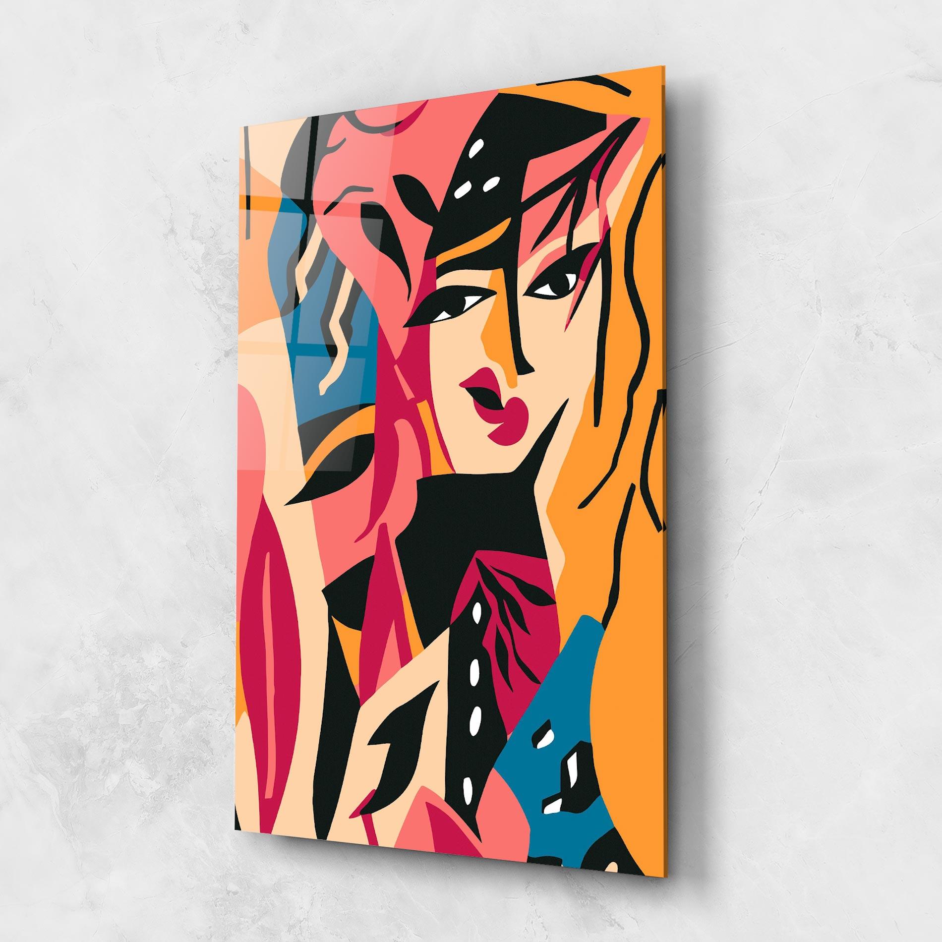 Glasbild Crowd Face mockup 1