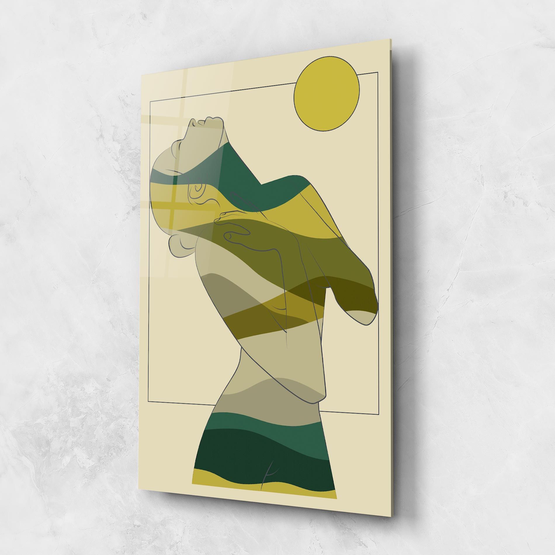 Green Nature Woman mockup 1