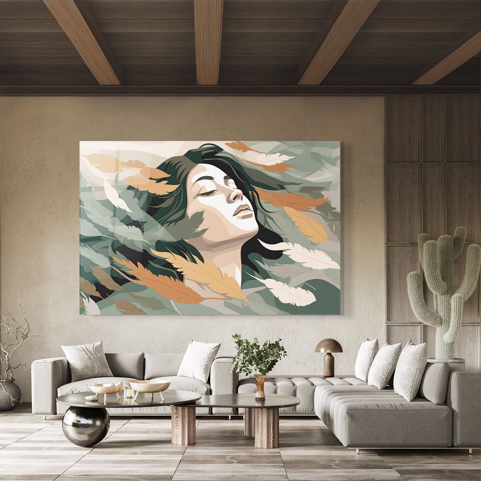 Dreamy Feather Female mockup 8