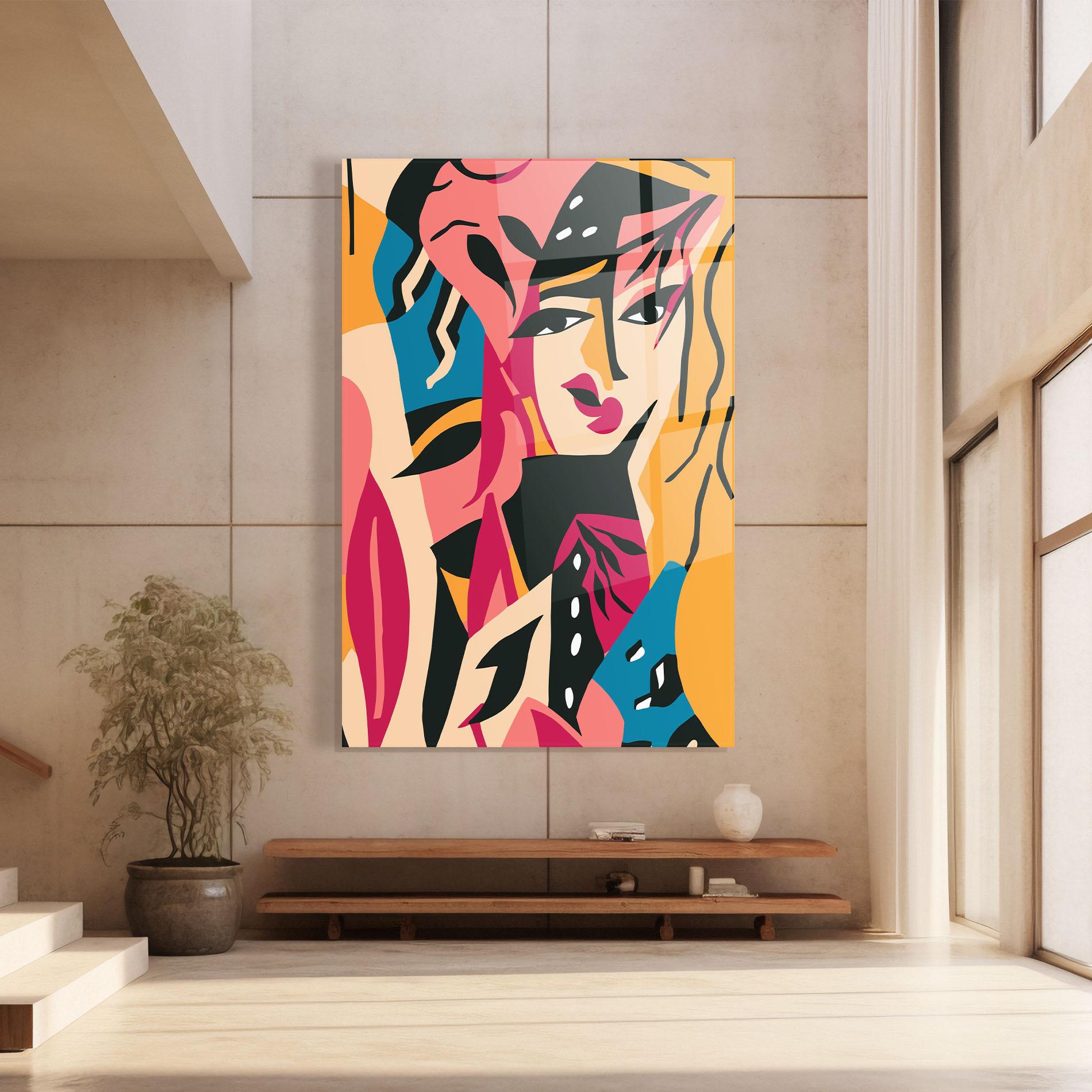 Glasbild Crowd Face mockup 8