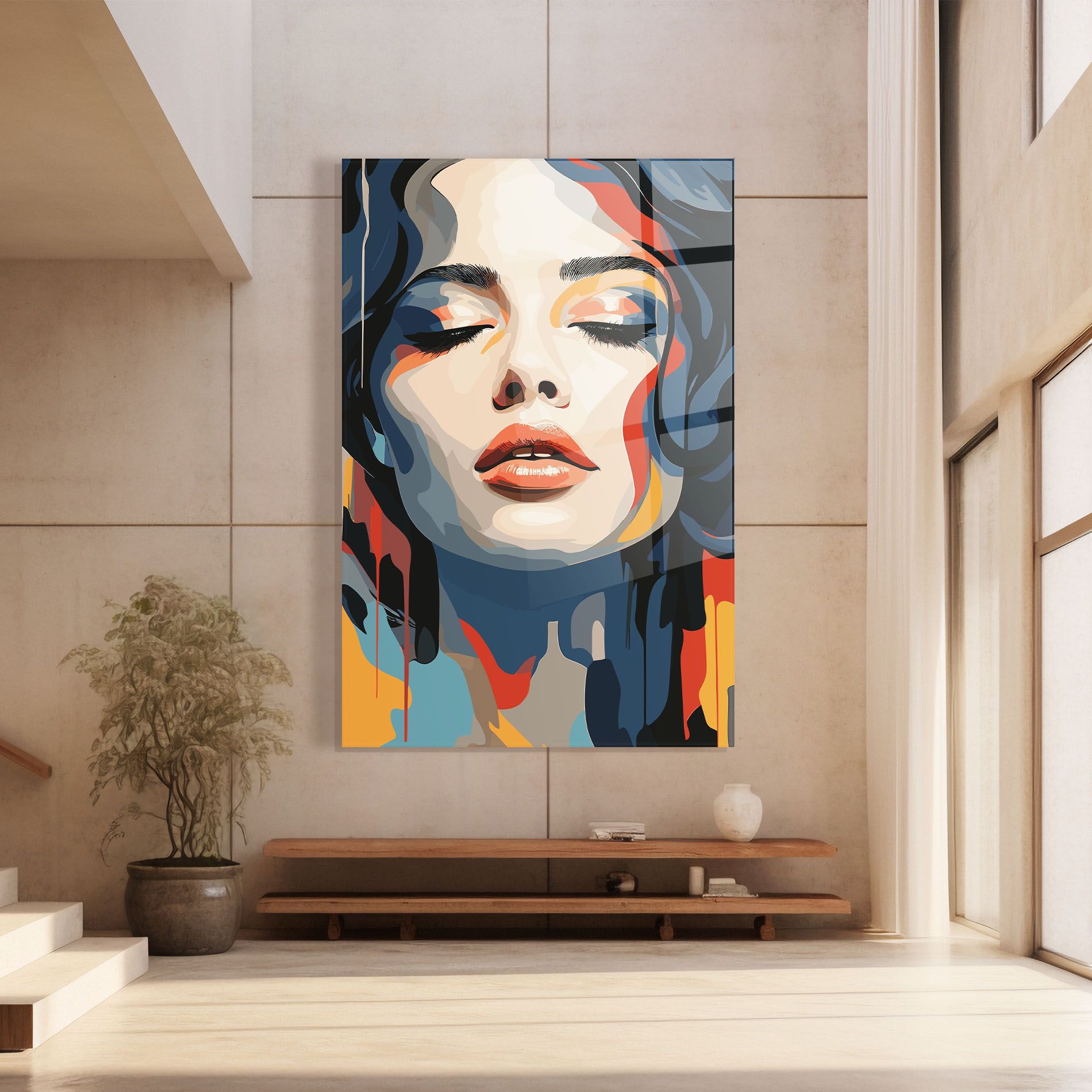 Juicy Abstract Lips mockup 8